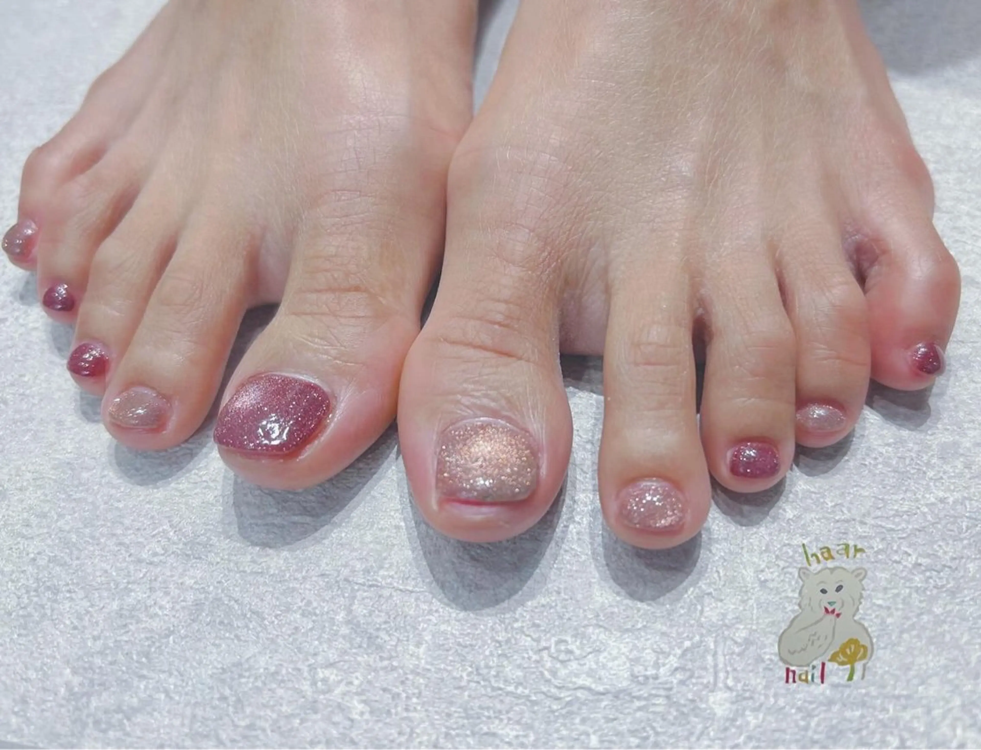 ネイル フットネイル 深田 加代のネイルデザイン