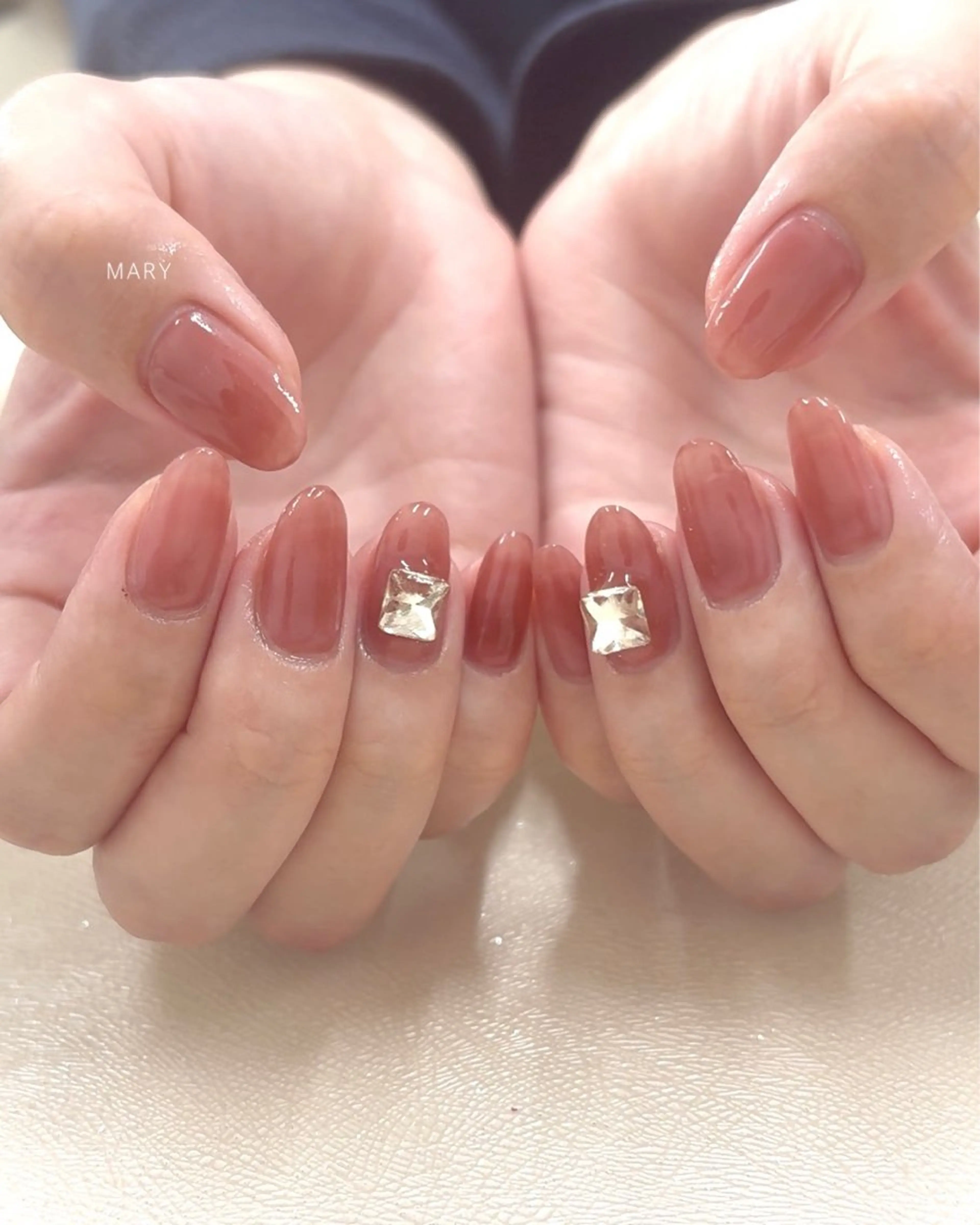 ネイル ワンカラーネイル ハンドネイル Mary nail所属・Mary nail .narumiのネイルデザイン