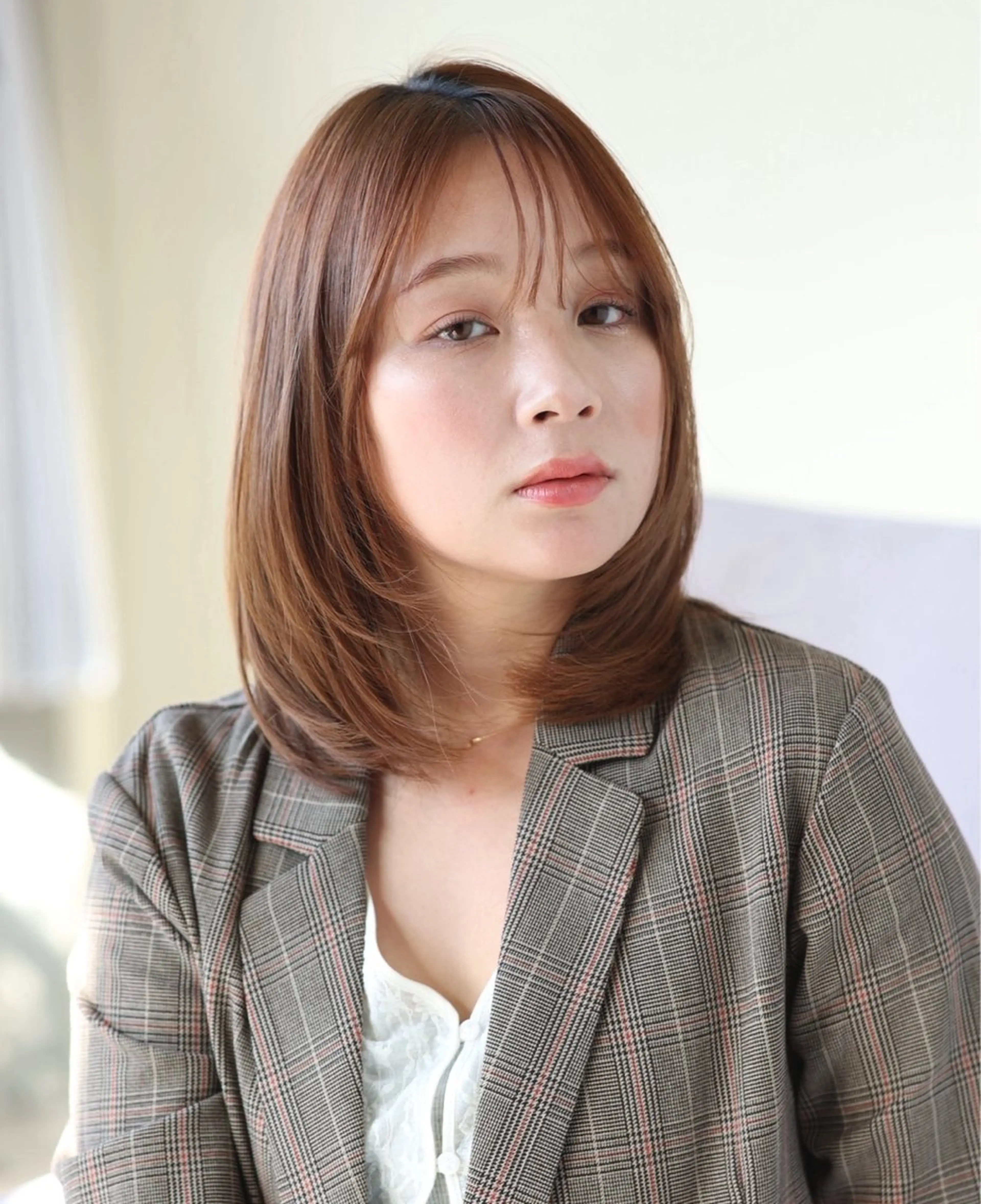 ミディアム レイヤーカット liberal所属・🍒 miyu/石橋のヘアスタイル