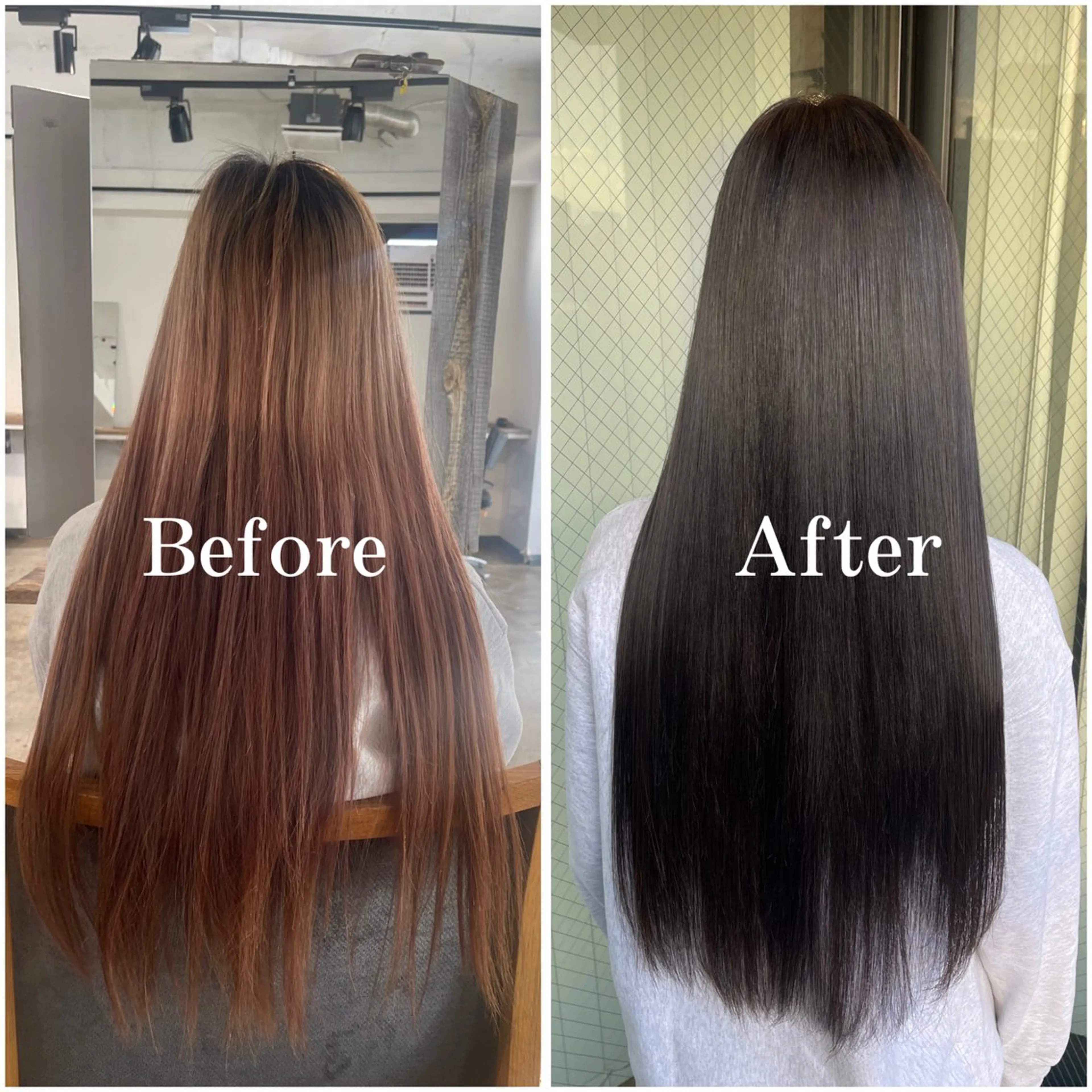 ロング カラー ブリーチ デザインカラー 似合わせカット 縮毛矯正 ヘアカラー ムラ修正/ ハイトーン💖Riaのヘアスタイル