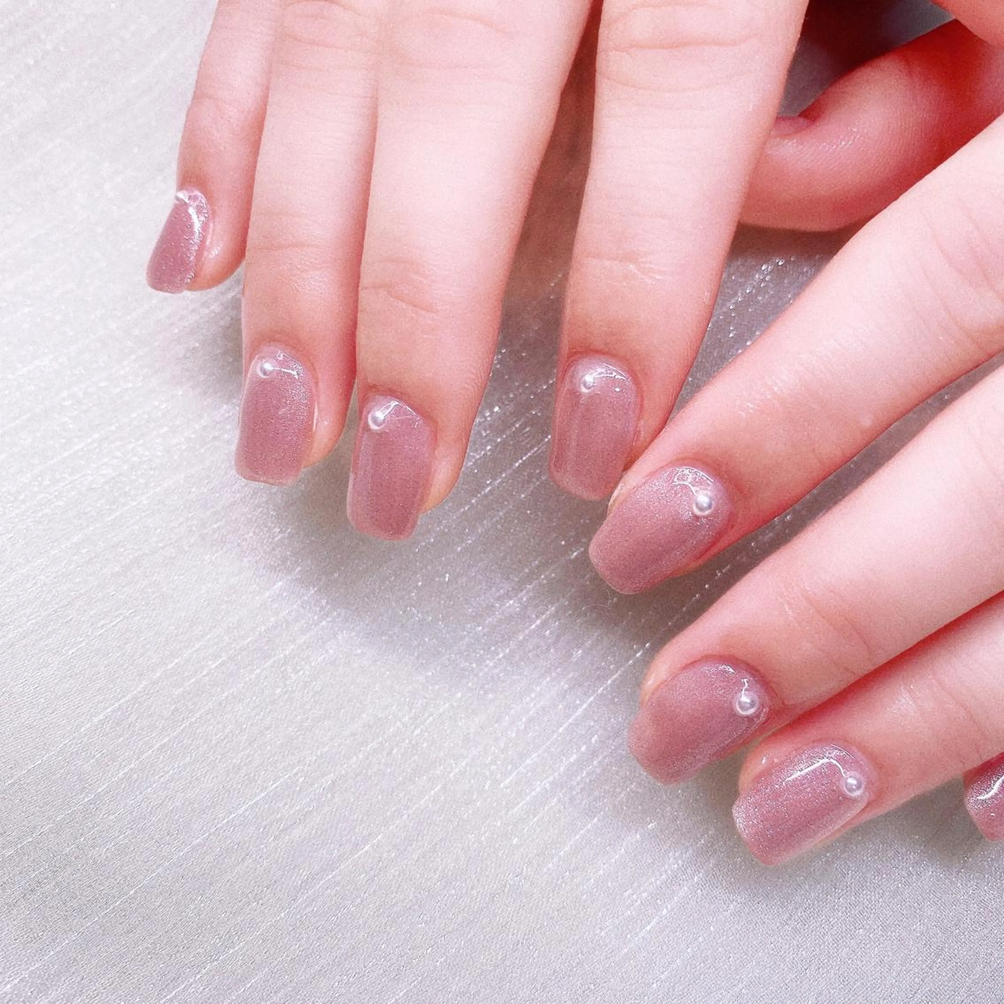 ネイル 長さ出し ストーンネイル ハンドネイル Nailist SUZU所属・Nailist suzuのネイルデザイン