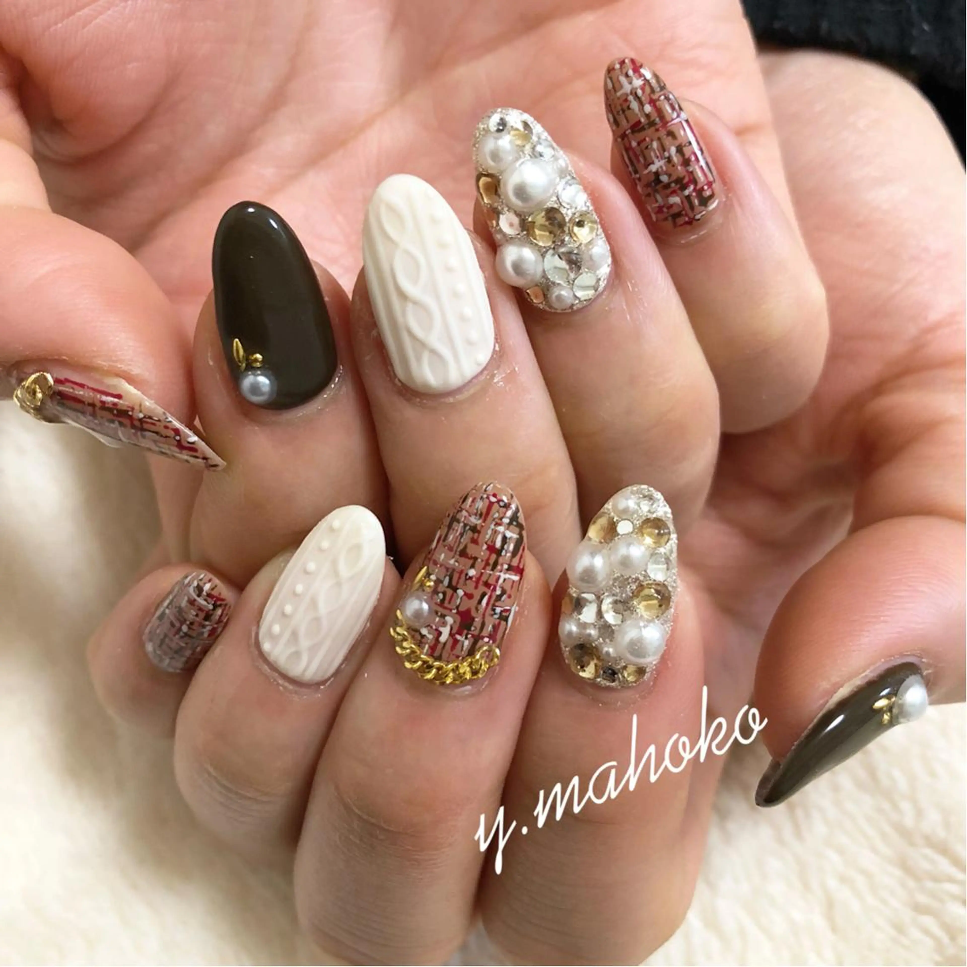 ネイル ハンドネイル She nail studio 原宿所属・パラジェル有/ スカルプ/mahoのネイルデザイン