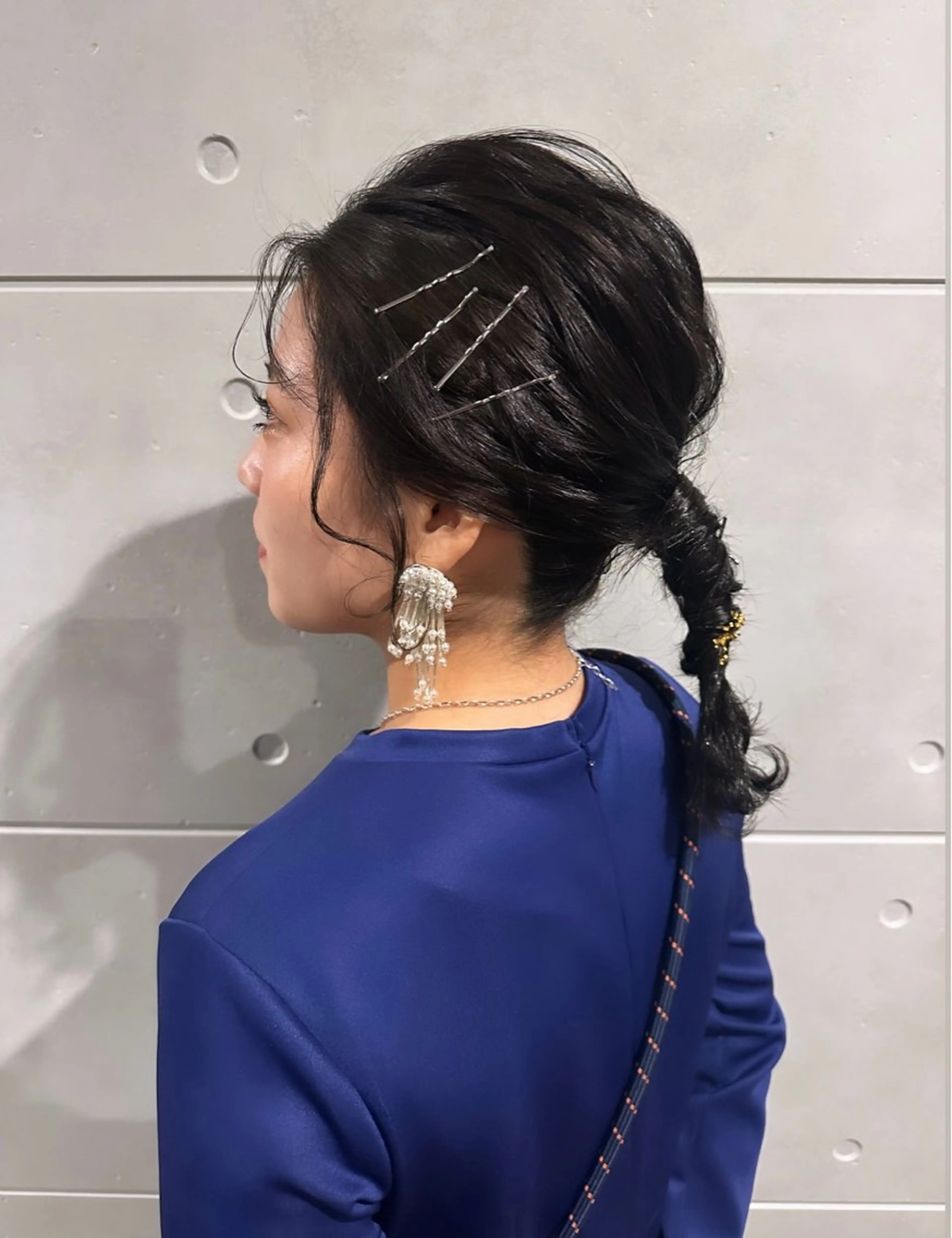 セミロング ヘアアレンジ 吉野 華乃のヘアスタイル
