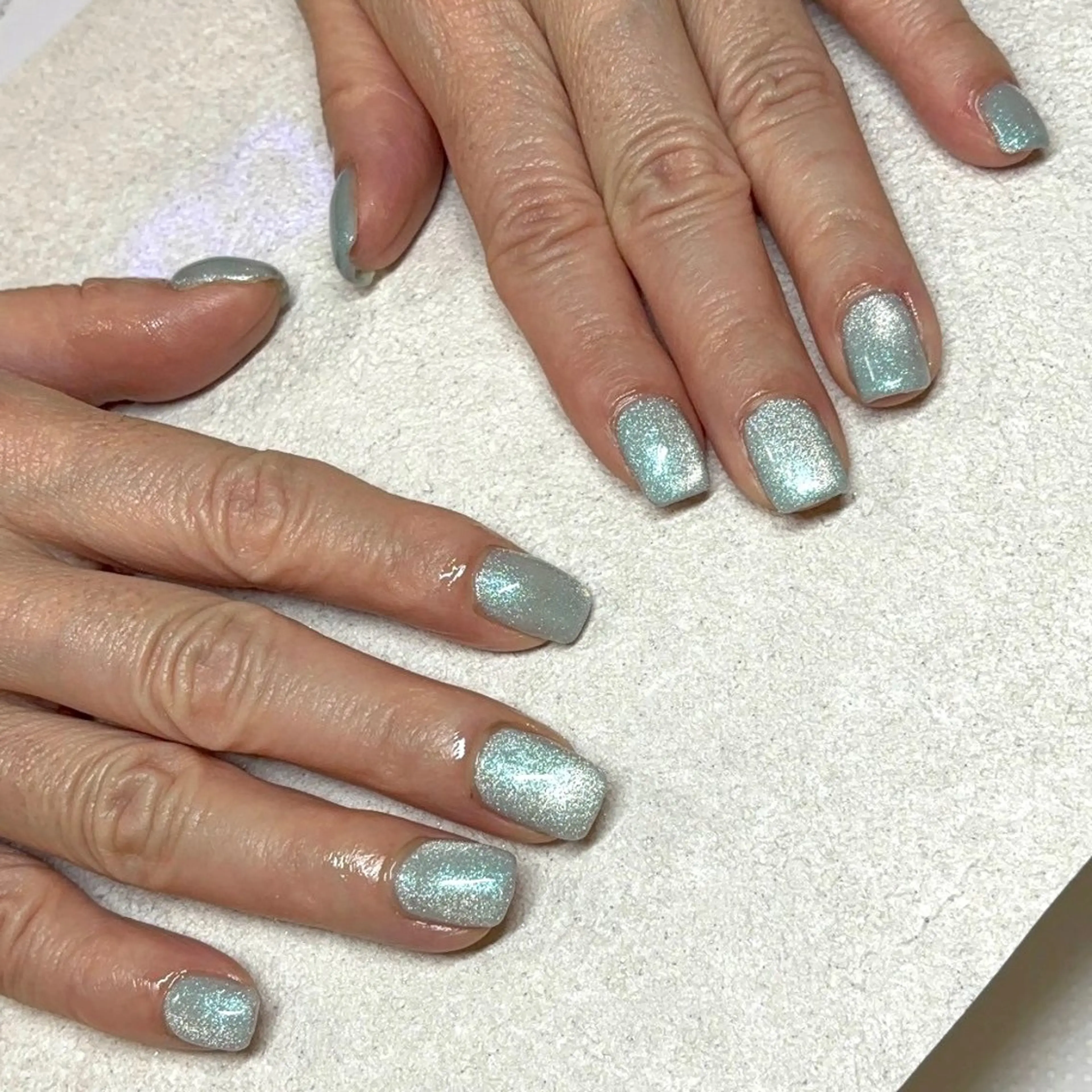 ネイル ブルー ハンドネイル lala room.nailsalon 新所沢店所属・lalaroom .のネイルデザイン