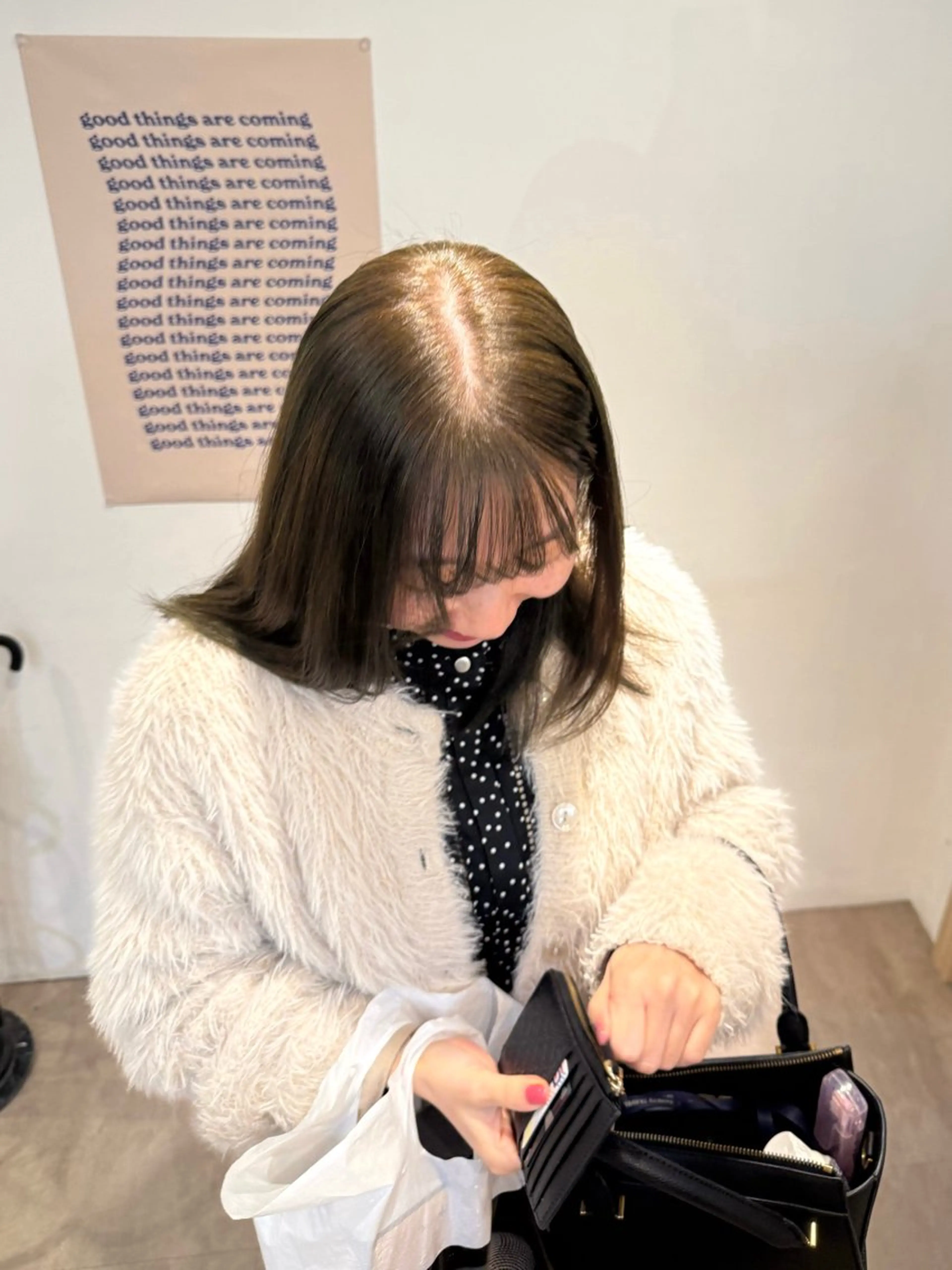 セミロング カラー ブリーチ 透明感カラー ダブルカラー ブリーチなしカラー H 梅田所属・藤本 泰 /レイヤー カットモデル様募集中のヘアスタイル