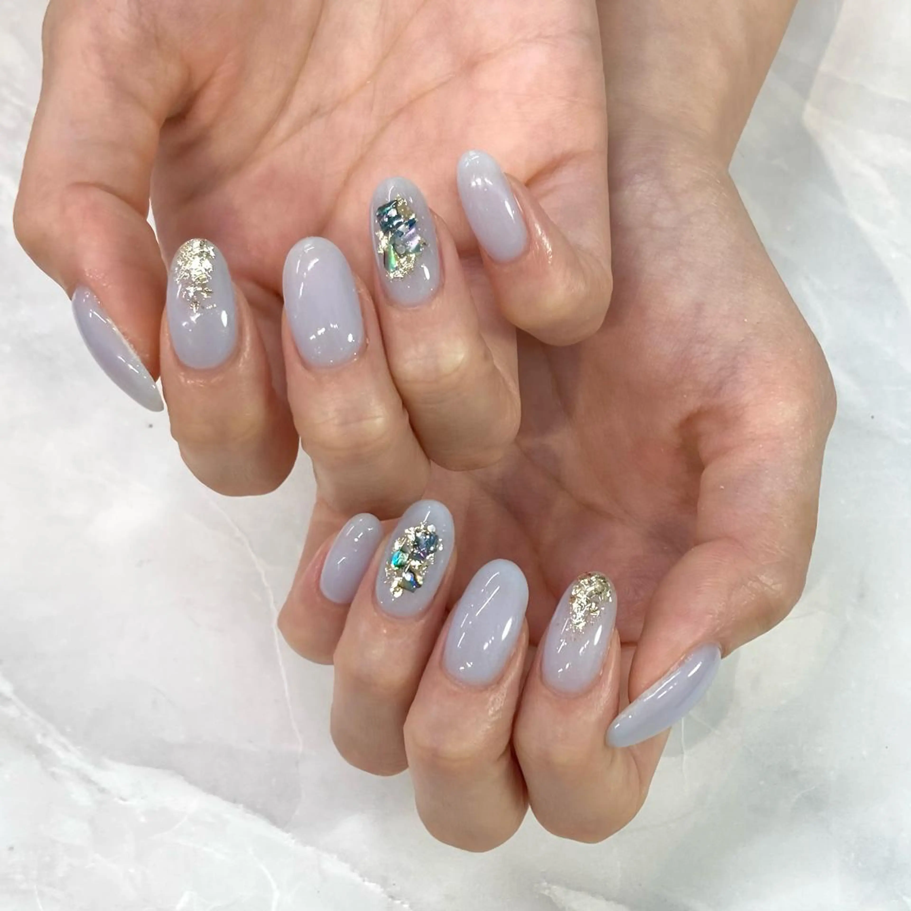 ネイル ブルー KODA308 Saoriのネイルデザイン