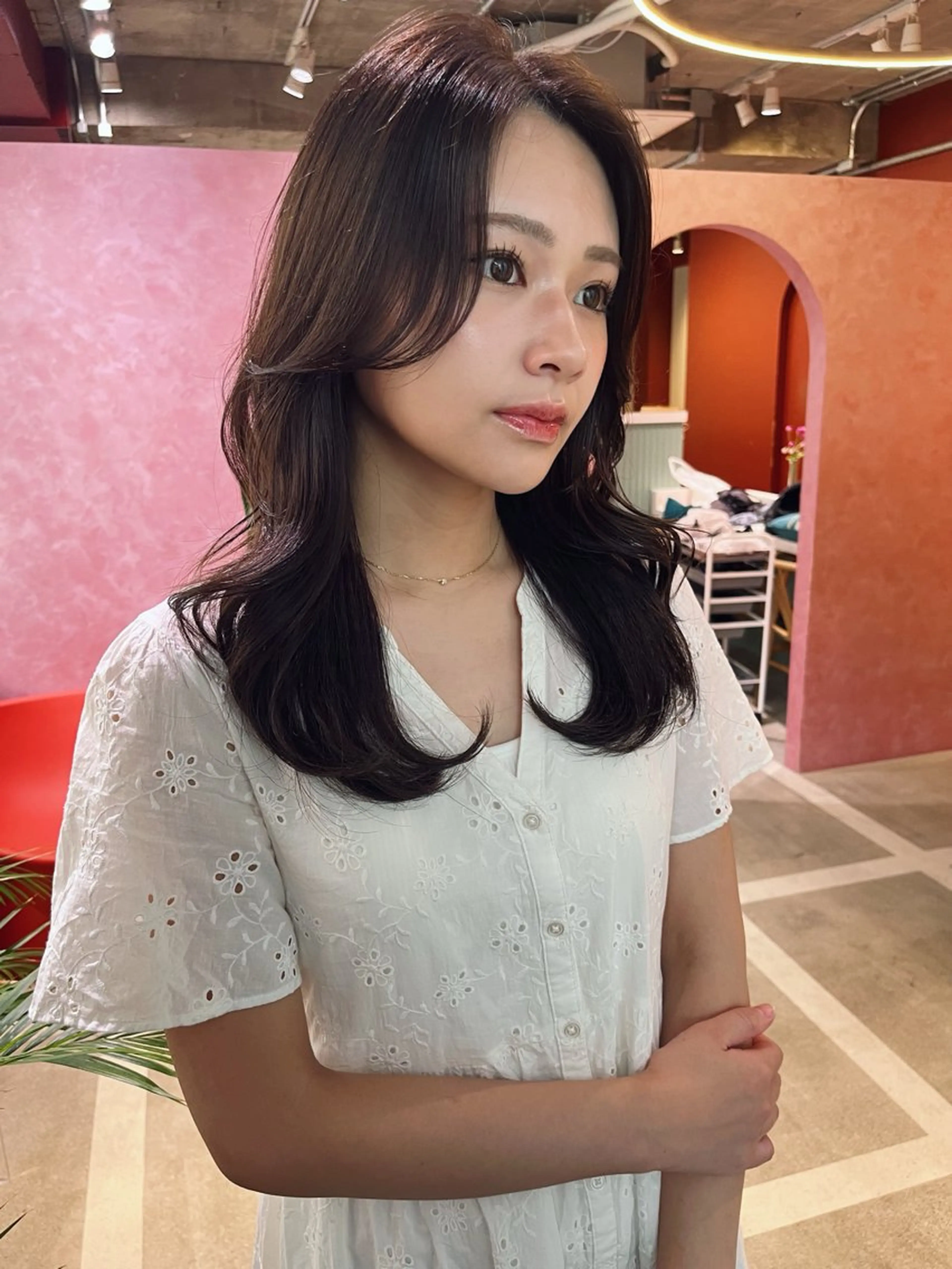 ロング カット ヘアカラー トリートメント レイヤーカット ✨️奥田良太✨️のヘアスタイル