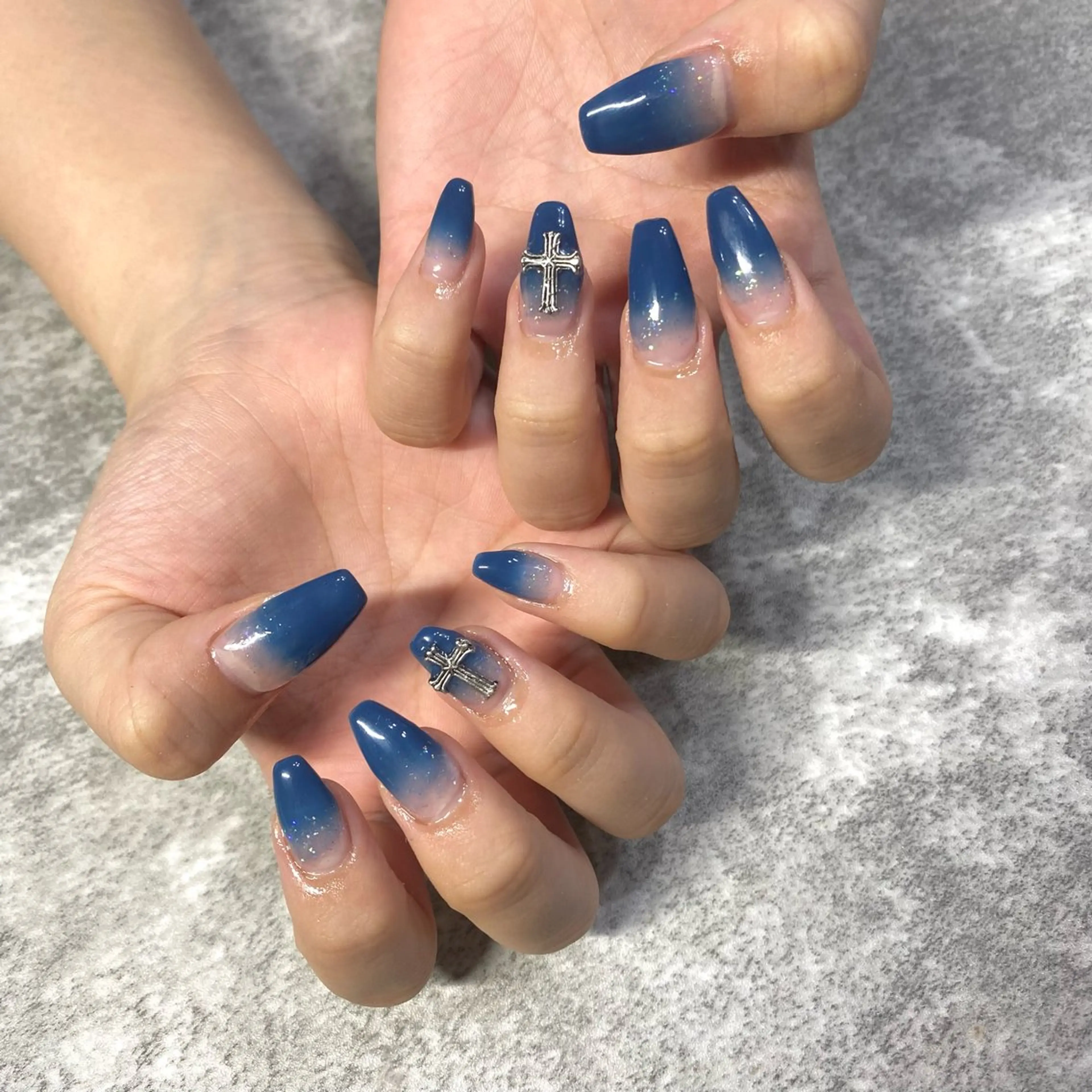 ネイル ブルー その他(ネイル) ★Rinail... .のネイルデザイン