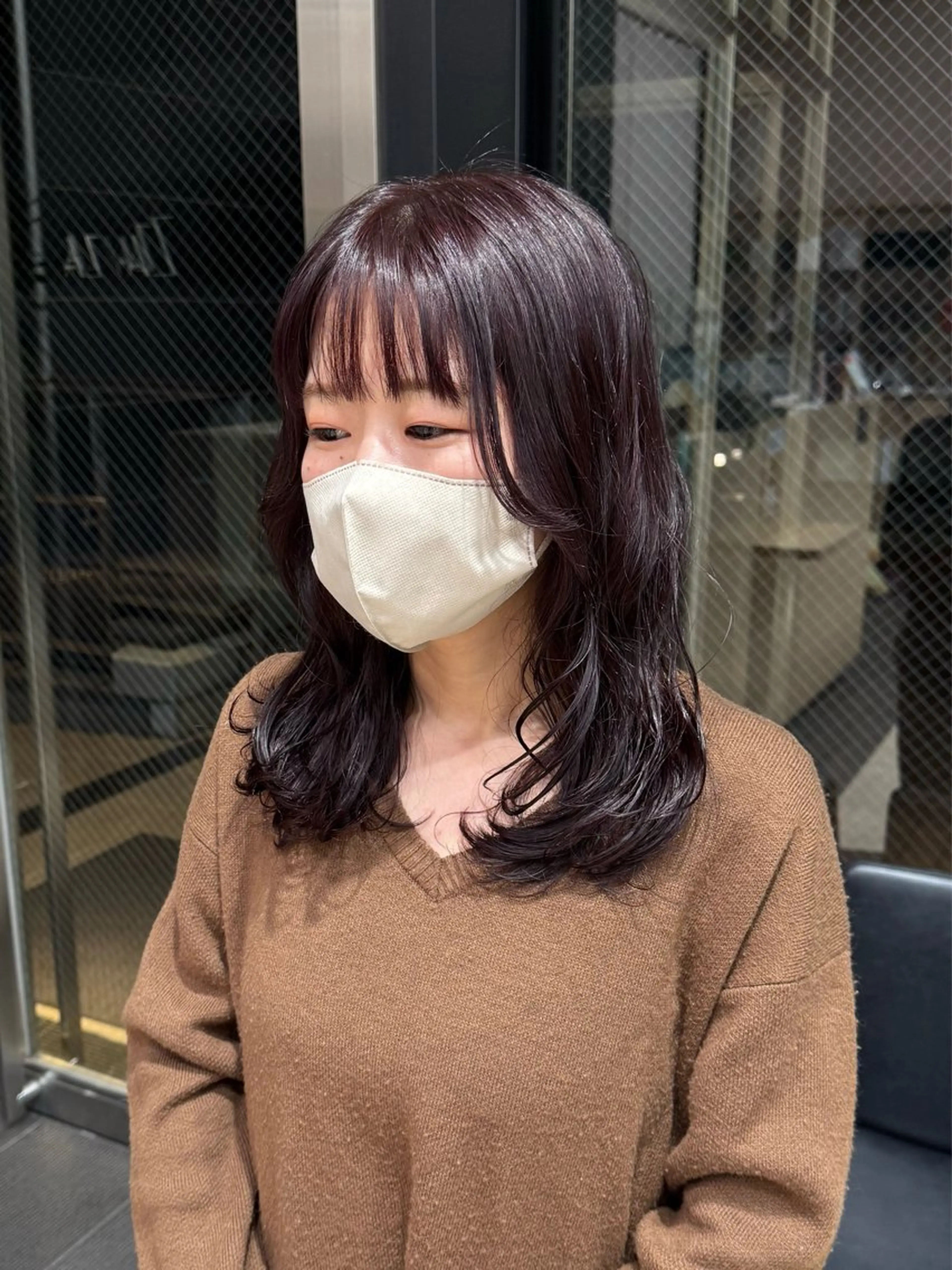 セミロング カラー ボブ/レイヤー/新宿 /透明感/KOKIのヘアスタイル