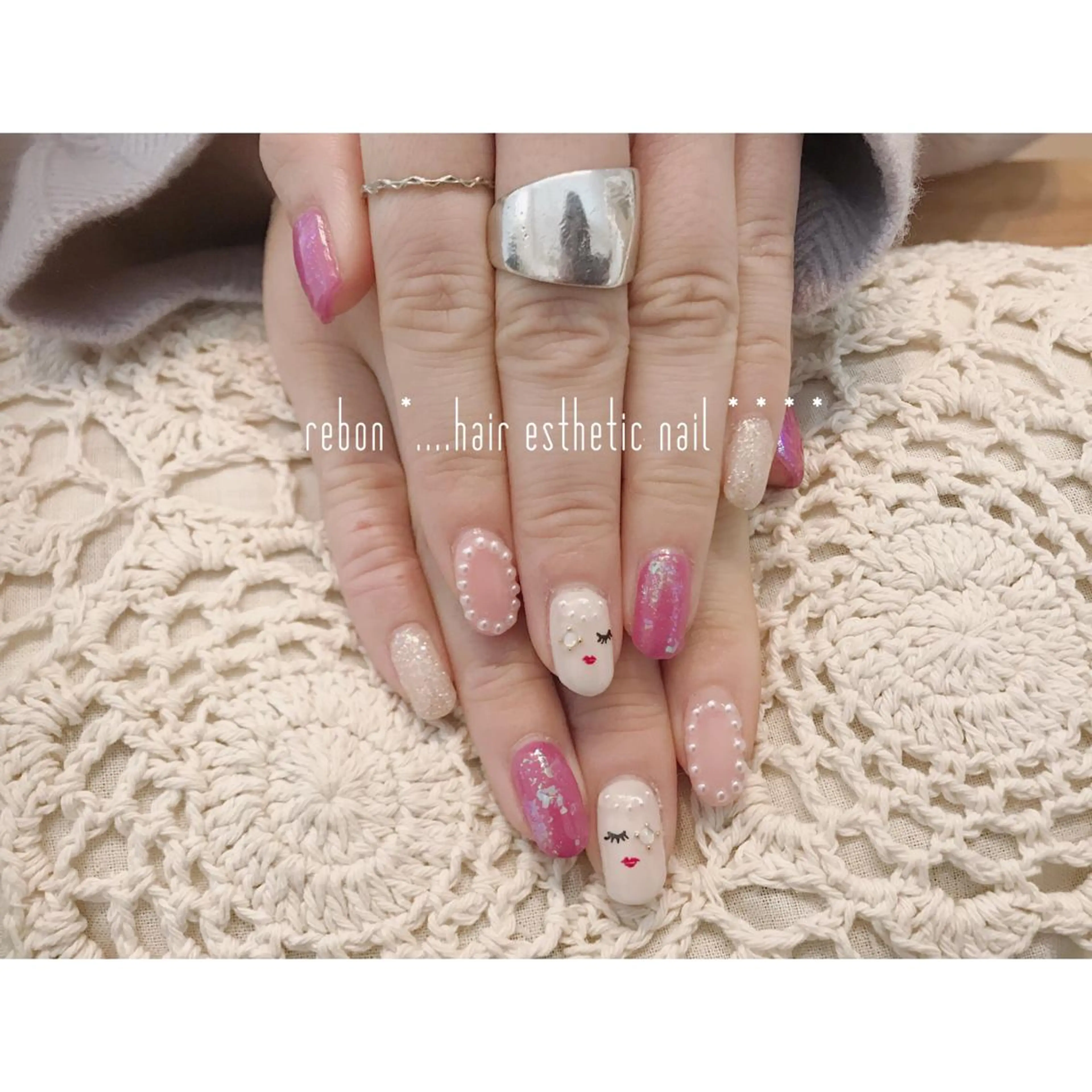 ネイル ハンドネイル フットネイル rebon＊ natsukiのネイルデザイン