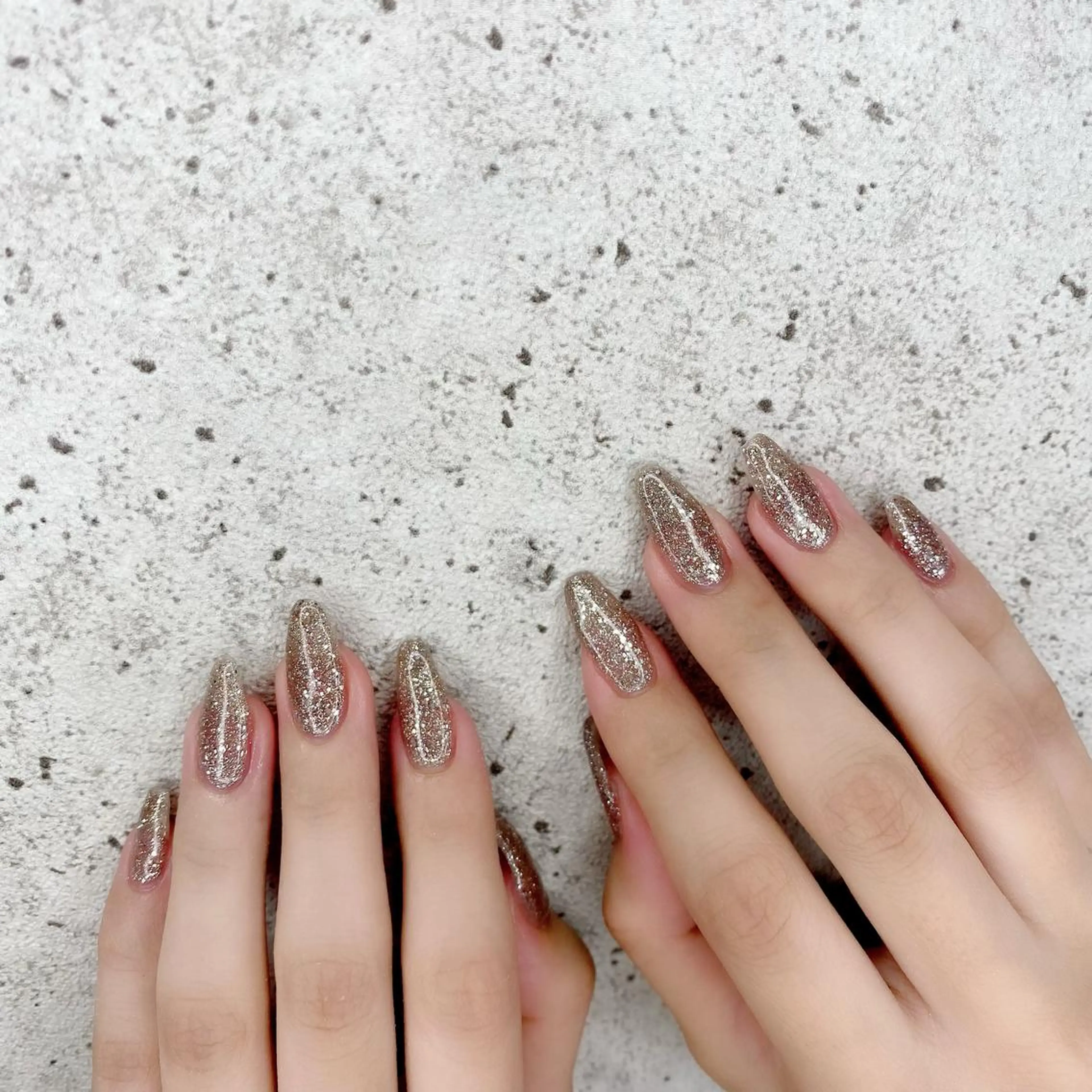 セミロング カラー パーマ ヘアアレンジ メンズ キッズ ネイル マツエク・マツパ ユニコーンカラー ラメ(グリッター) ロングネイル 夏ネイル Salon Ｋのネイルデザイン