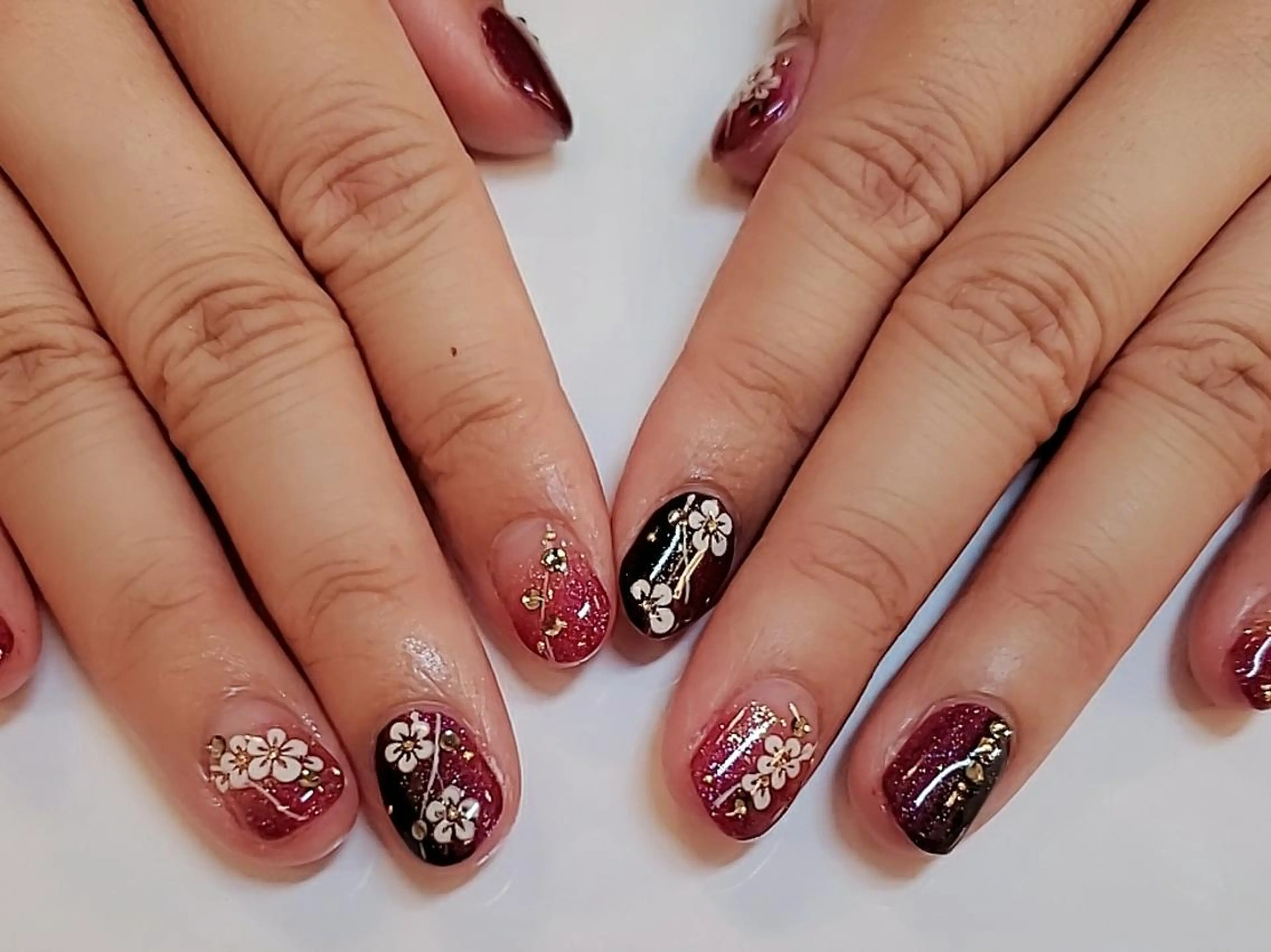 ネイル ショート 成人式 ハンドネイル mamo nailのネイルデザイン