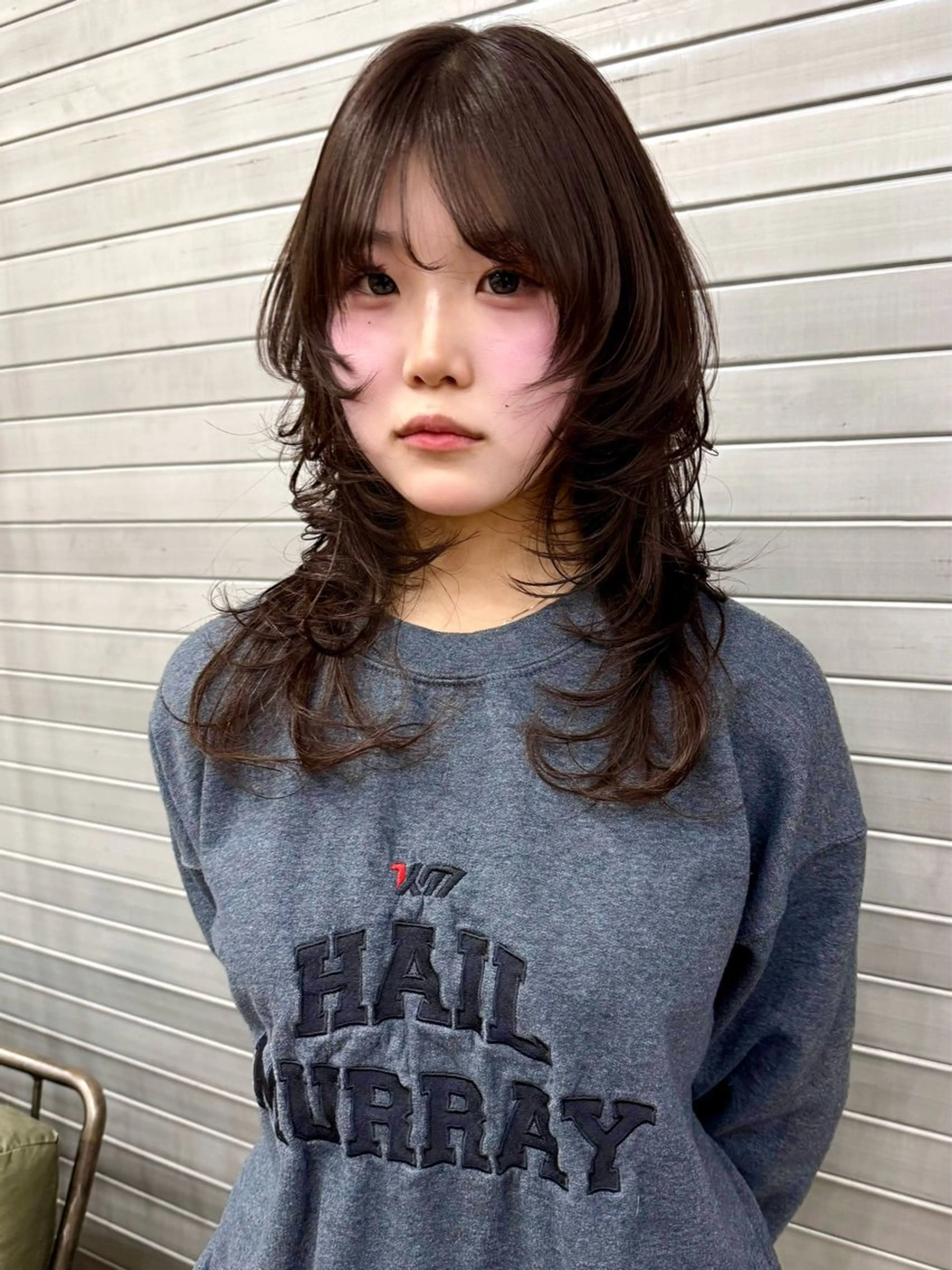 ロング カット トリートメント 村岡彩優/松本 /ブリーチ/艶カラーのヘアスタイル