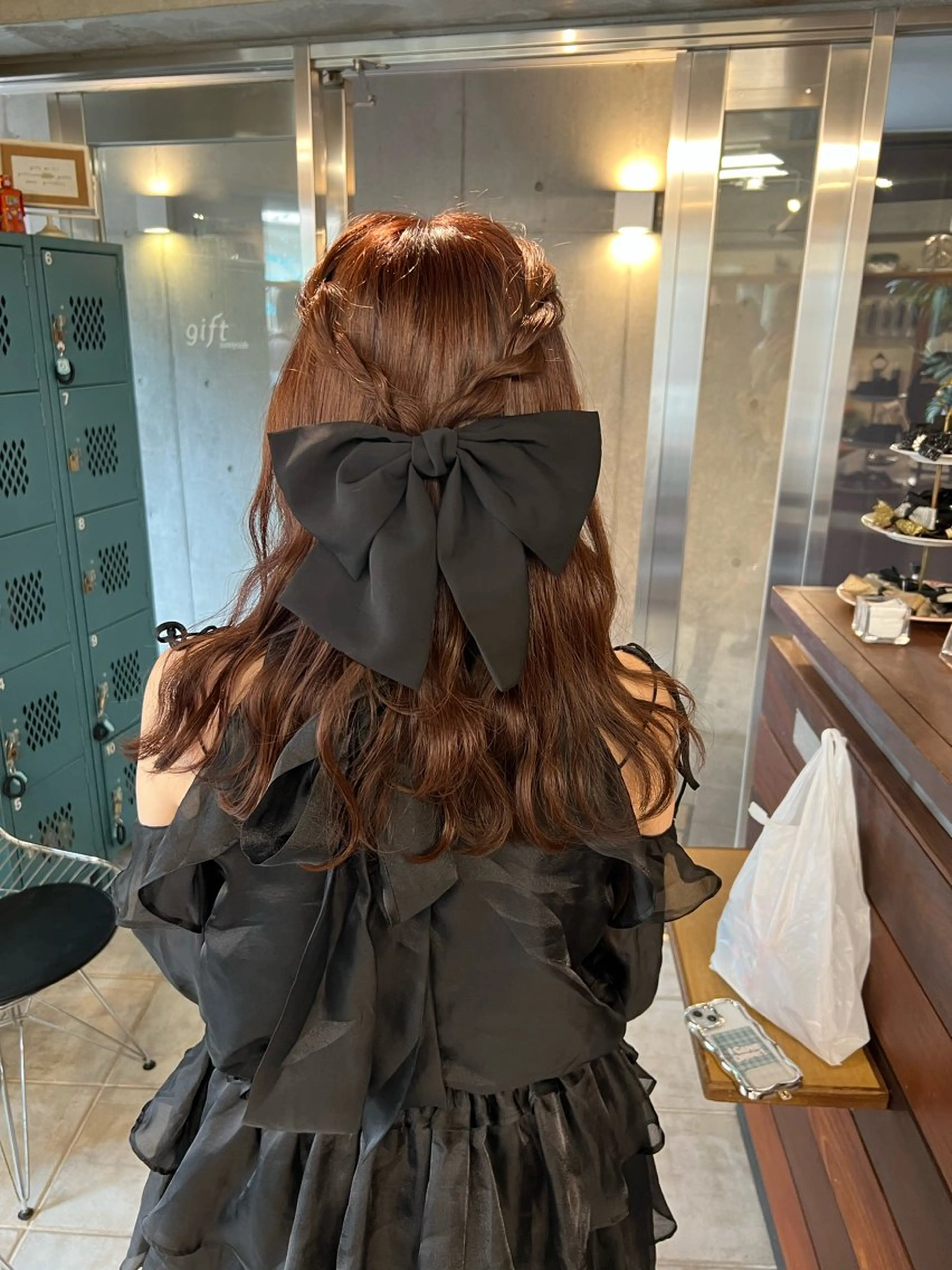 ミディアム ヘアセット 土田かほ/本日🈳 透明感カラー🍃のヘアスタイル