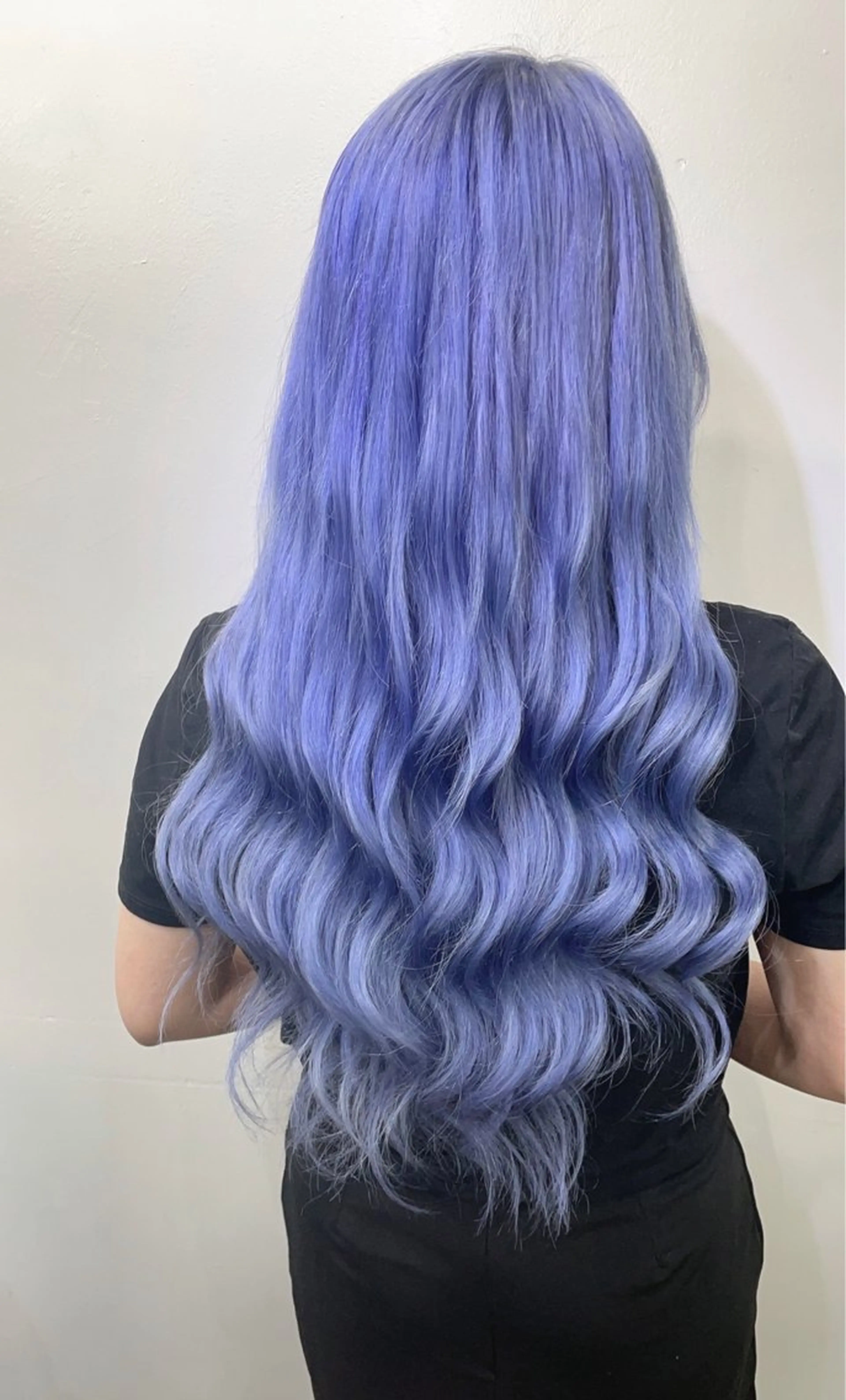 ロング カラー シールエクステ ブルーカラー エクステ シシド ユウスケ Aceのヘアスタイル