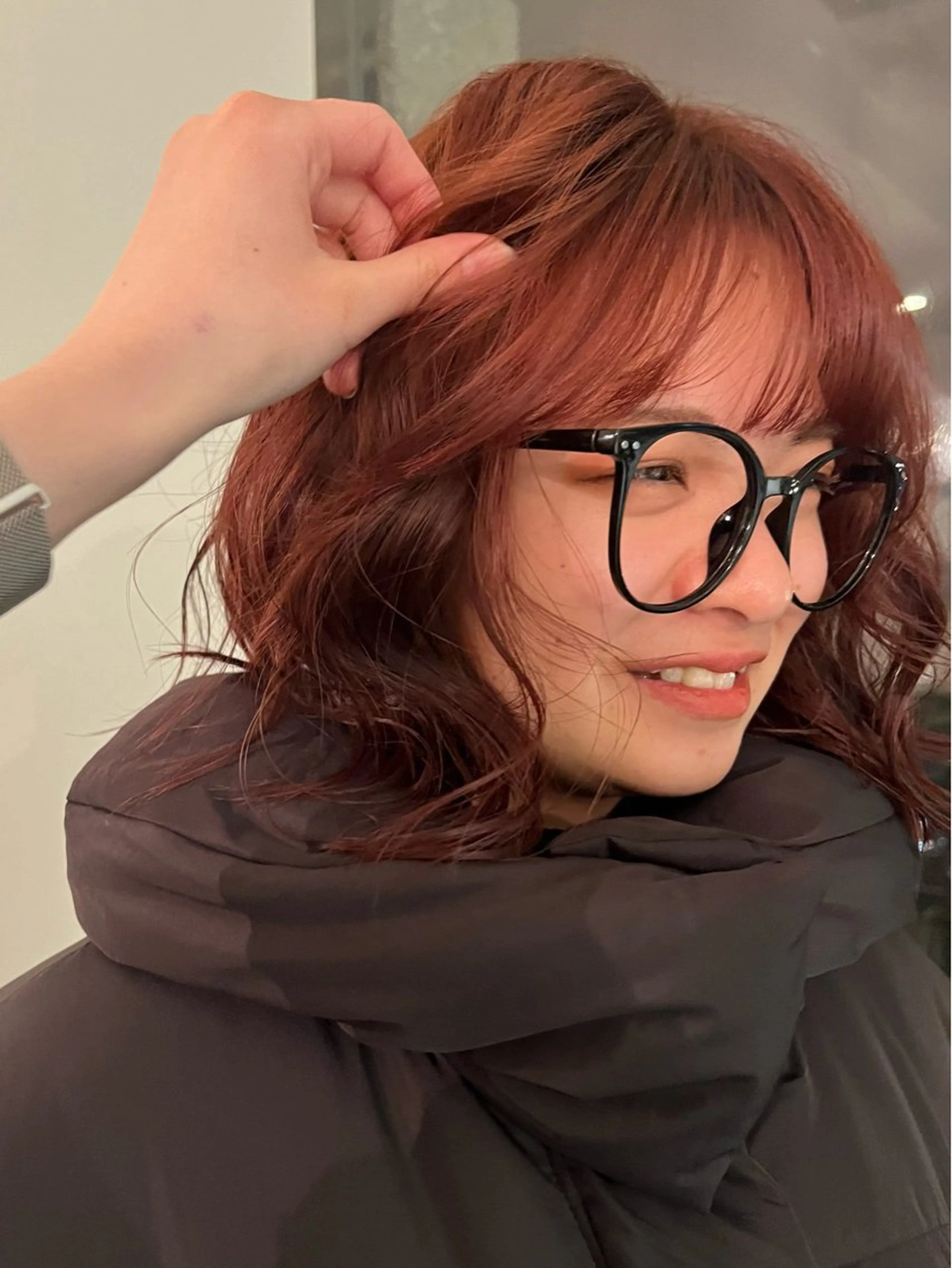 ミディアム カラー Dreap所属・Dreap/ カットモデル/なつみのヘアスタイル