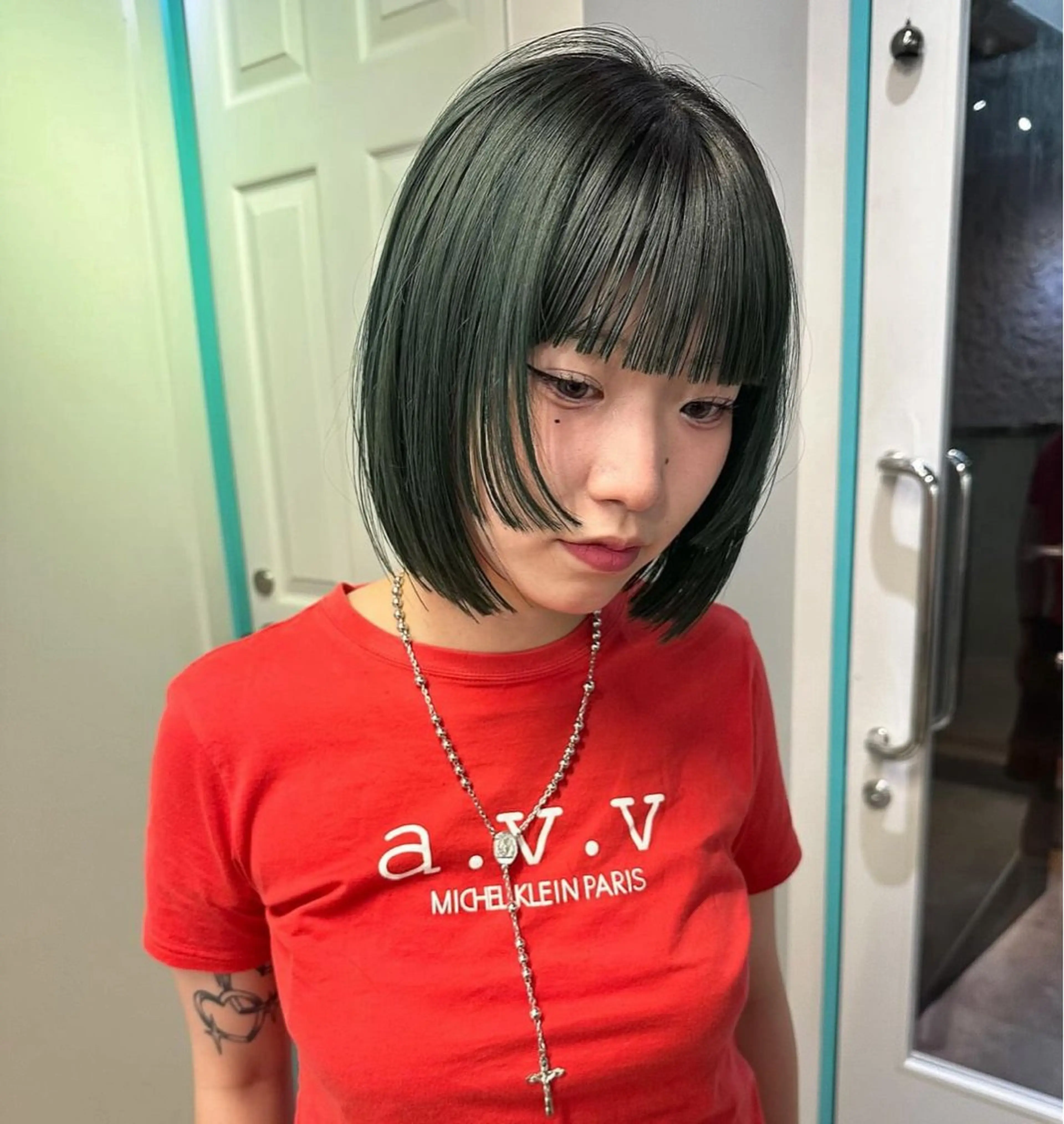 ショート ボブ デザインカット 顔周りカット 似合わせカット ボブ/顔周りレイヤー 似合わせcut🪽のヘアスタイル