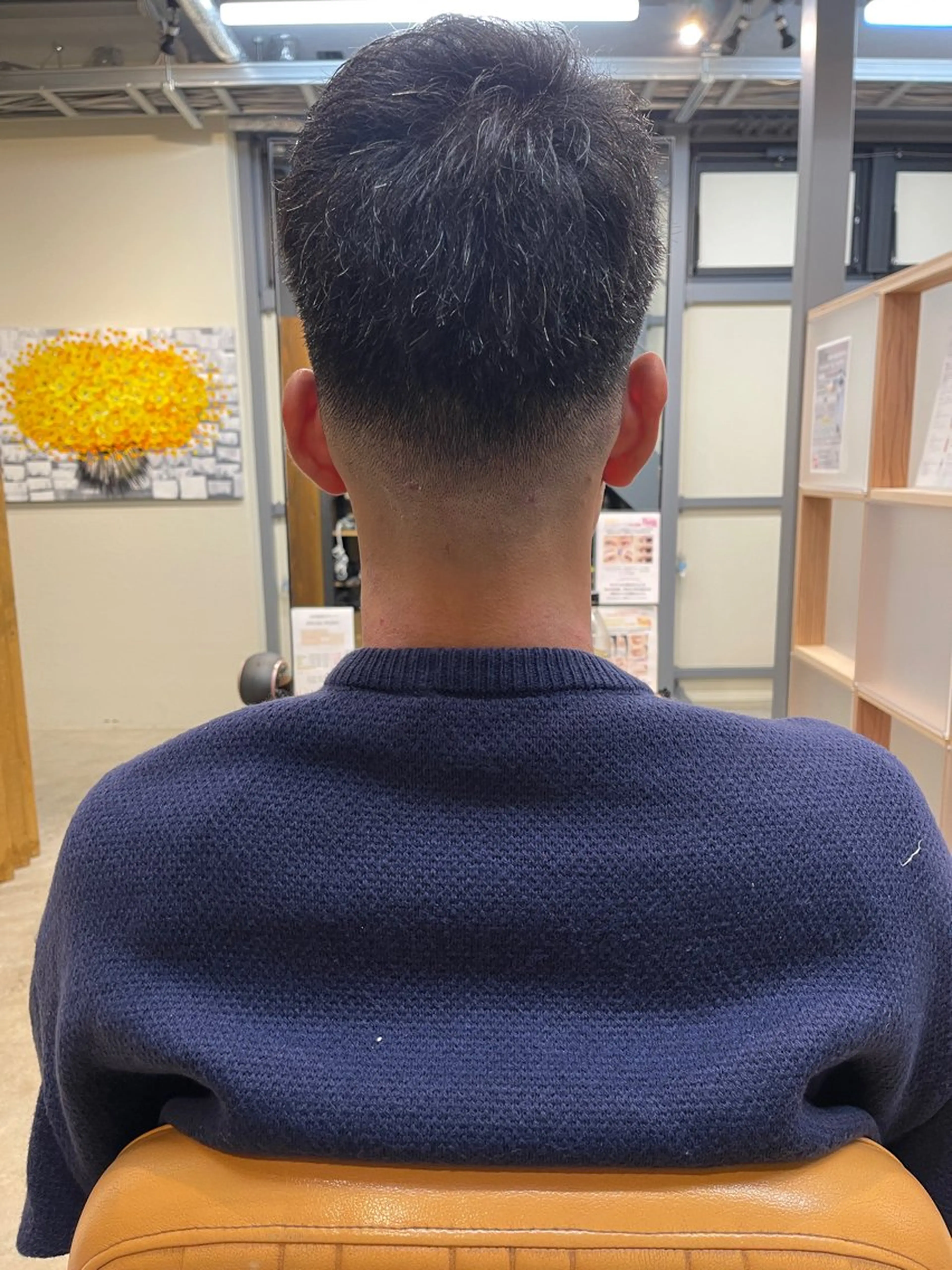 メンズ フェードカット 女性理容師 さちのヘアスタイル