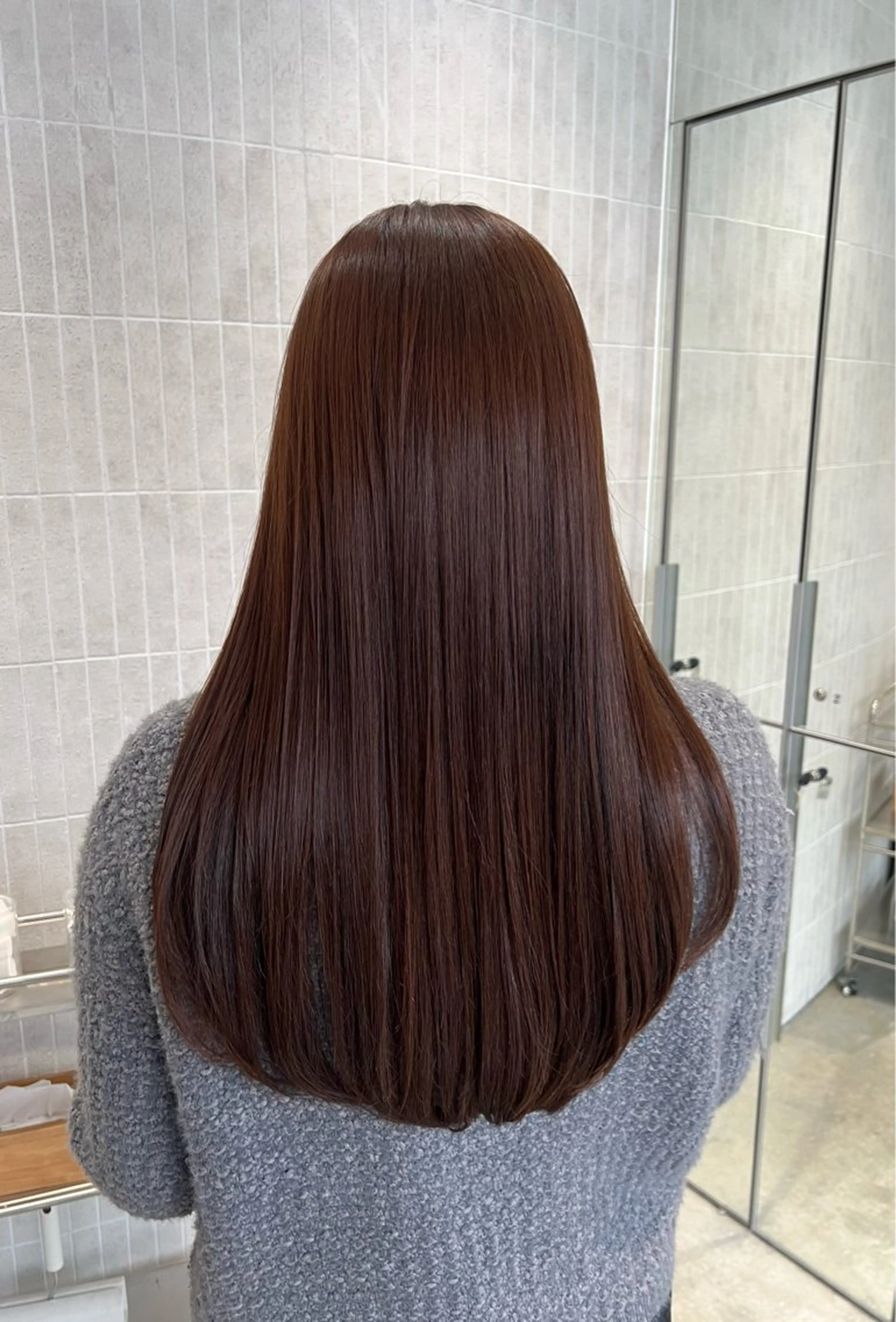 ロング ヘアカラー hair make one戸塚008所属・🌼myu🌼 🌷縮毛矯正/ツヤ髪のヘアスタイル