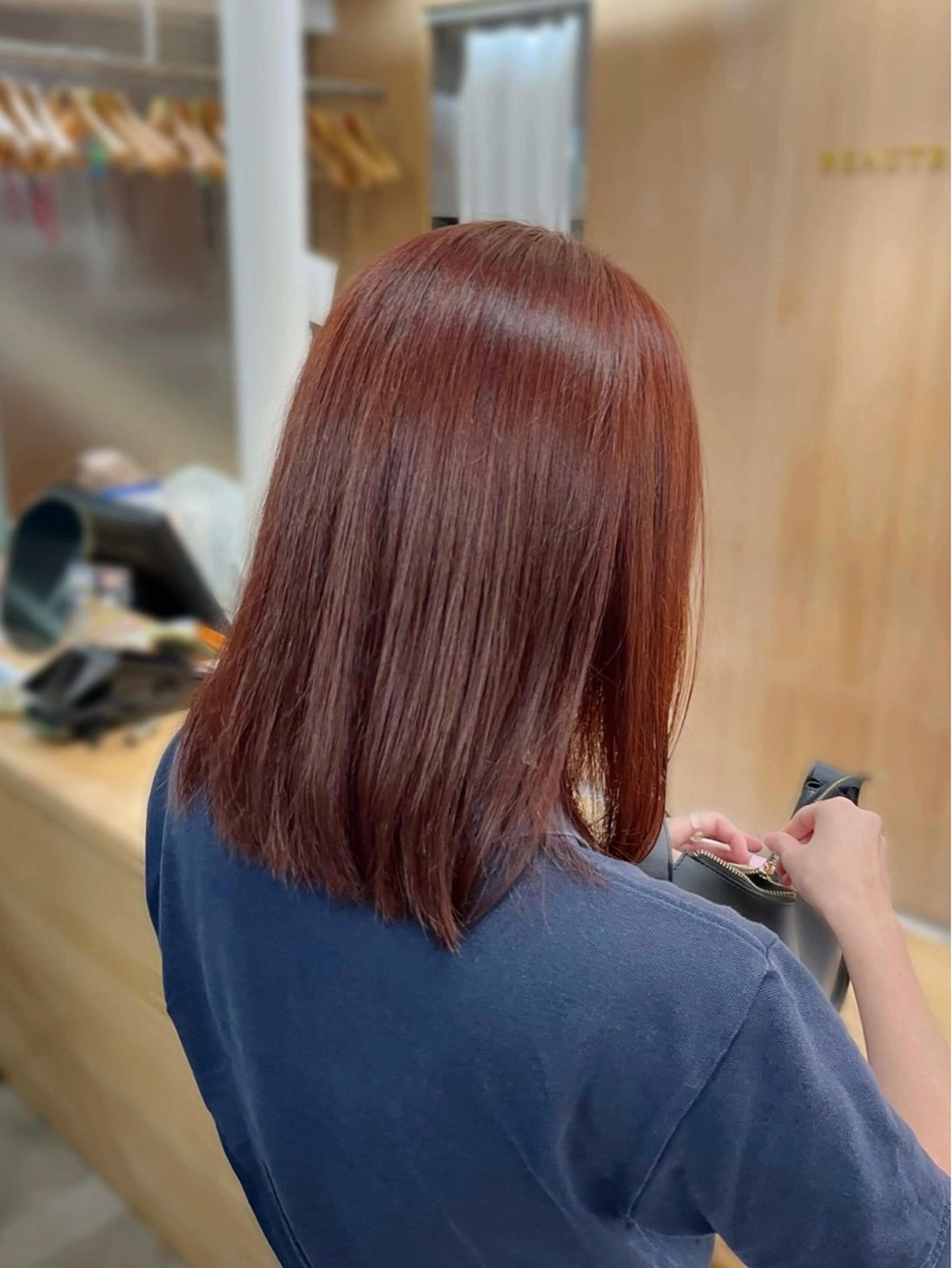 カラー ブラウンカラー 透明感カラー レッドカラー ひなた /鎌倉美容室のヘアスタイル