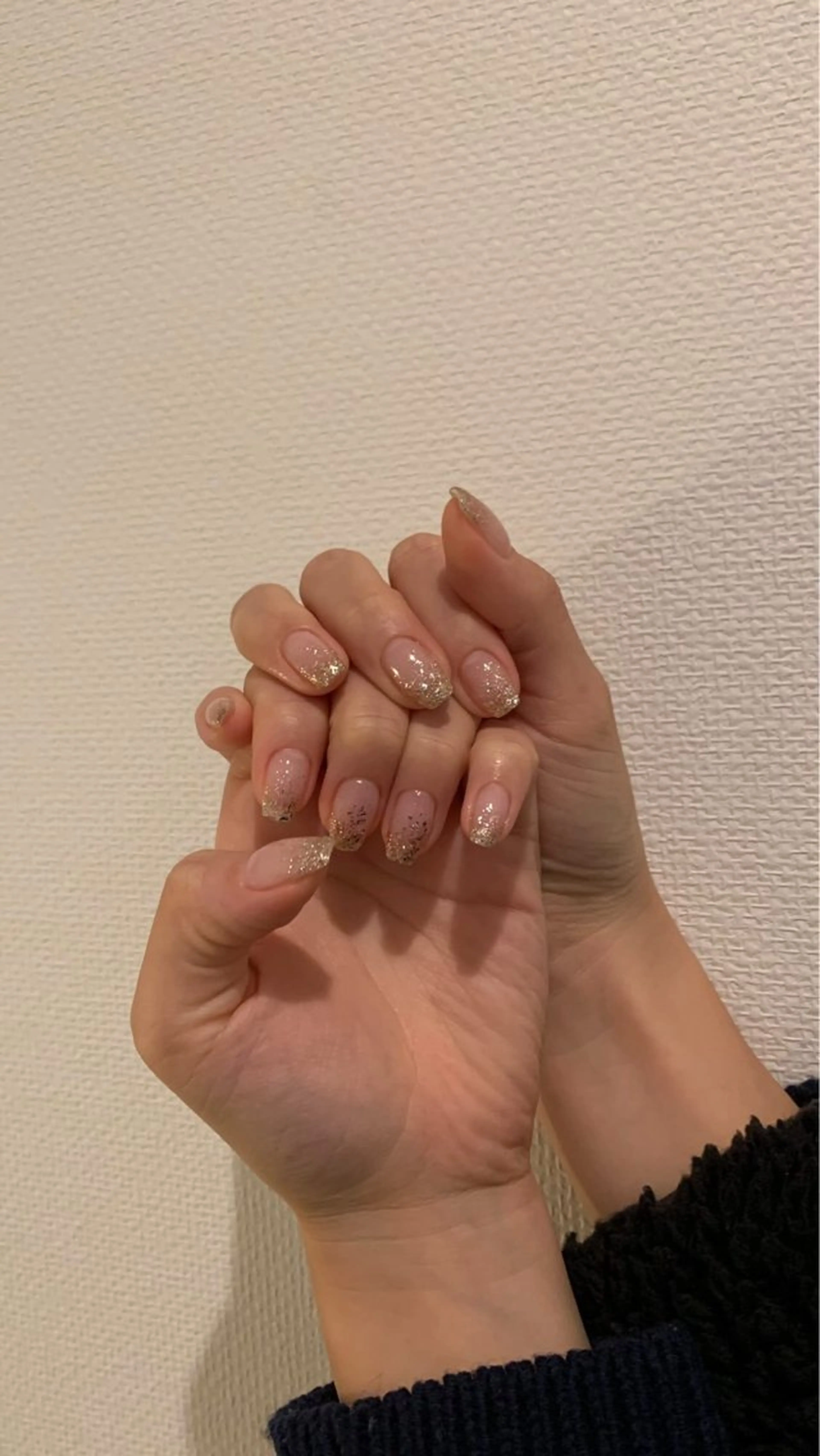 ネイル グラデーション ラメ(グリッター) ラメグラデーション ハンドネイル private nail salon - mooi. -所属・mooi. amaneのネイルデザイン