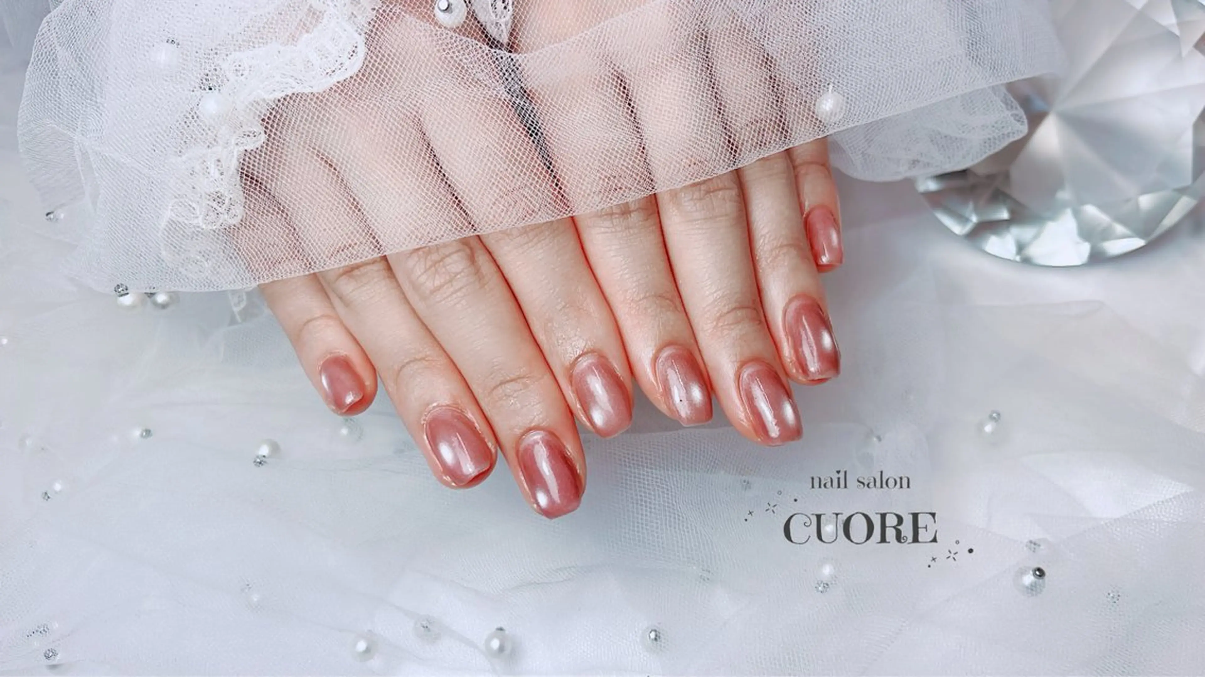 ネイル マグネットネイル オフィスネイル ワンカラーネイル シンプルネイル CUORE____nail所属・nail salon CUOREのネイルデザイン