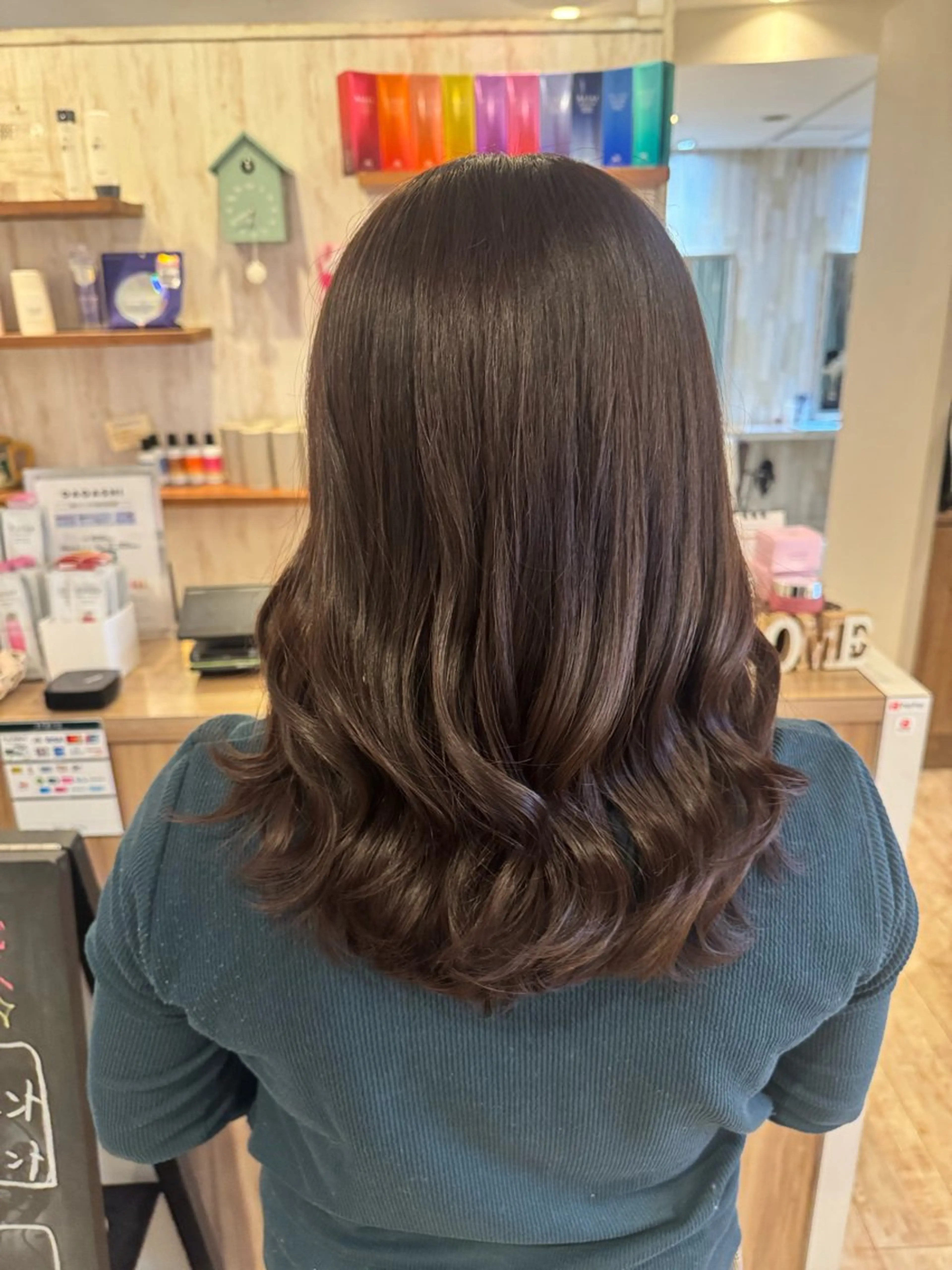 セミロング カラー カット ヘアカラー トリートメント 古澤 あかねのヘアスタイル