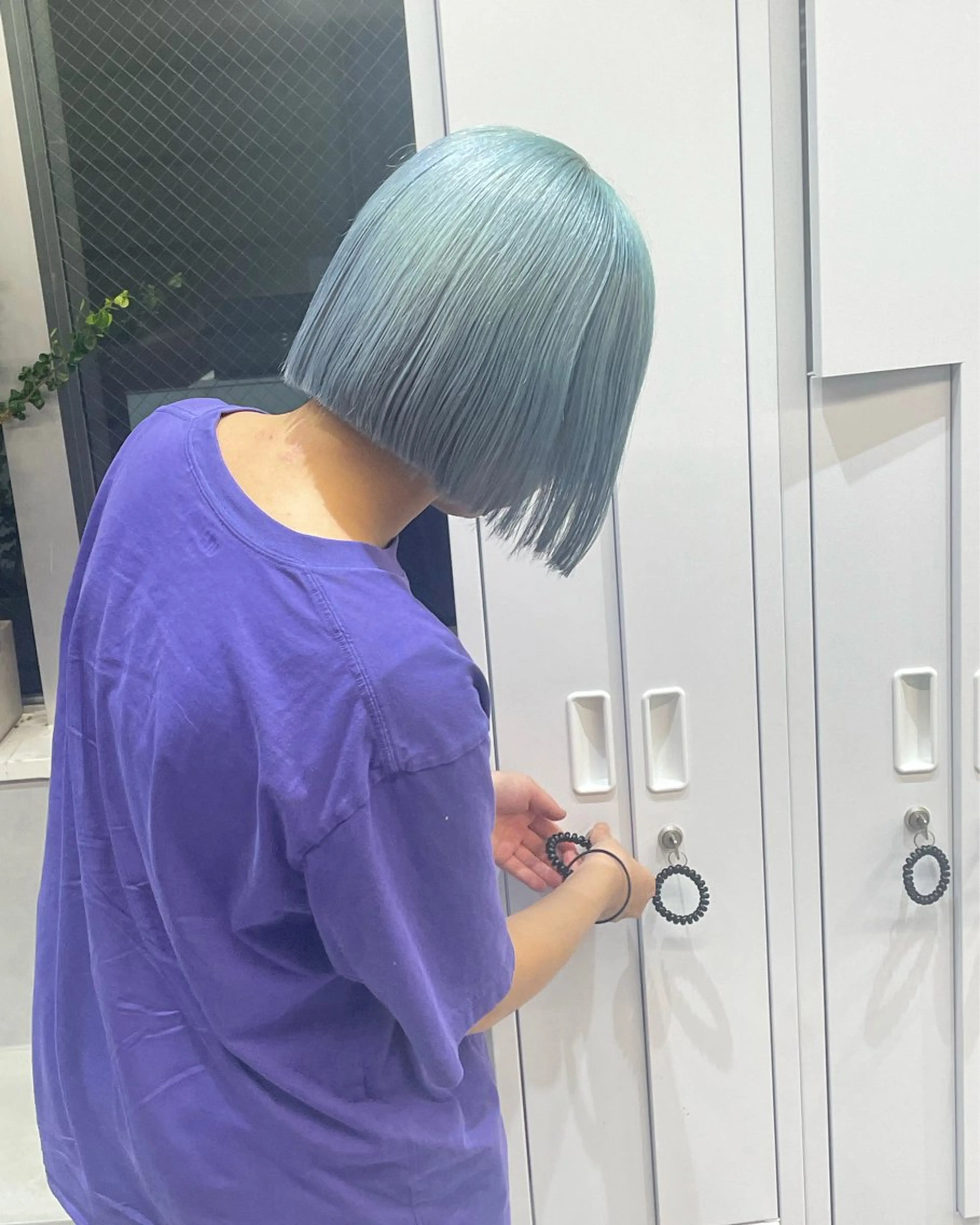 ミディアム カラー yui/ layer cutのヘアスタイル