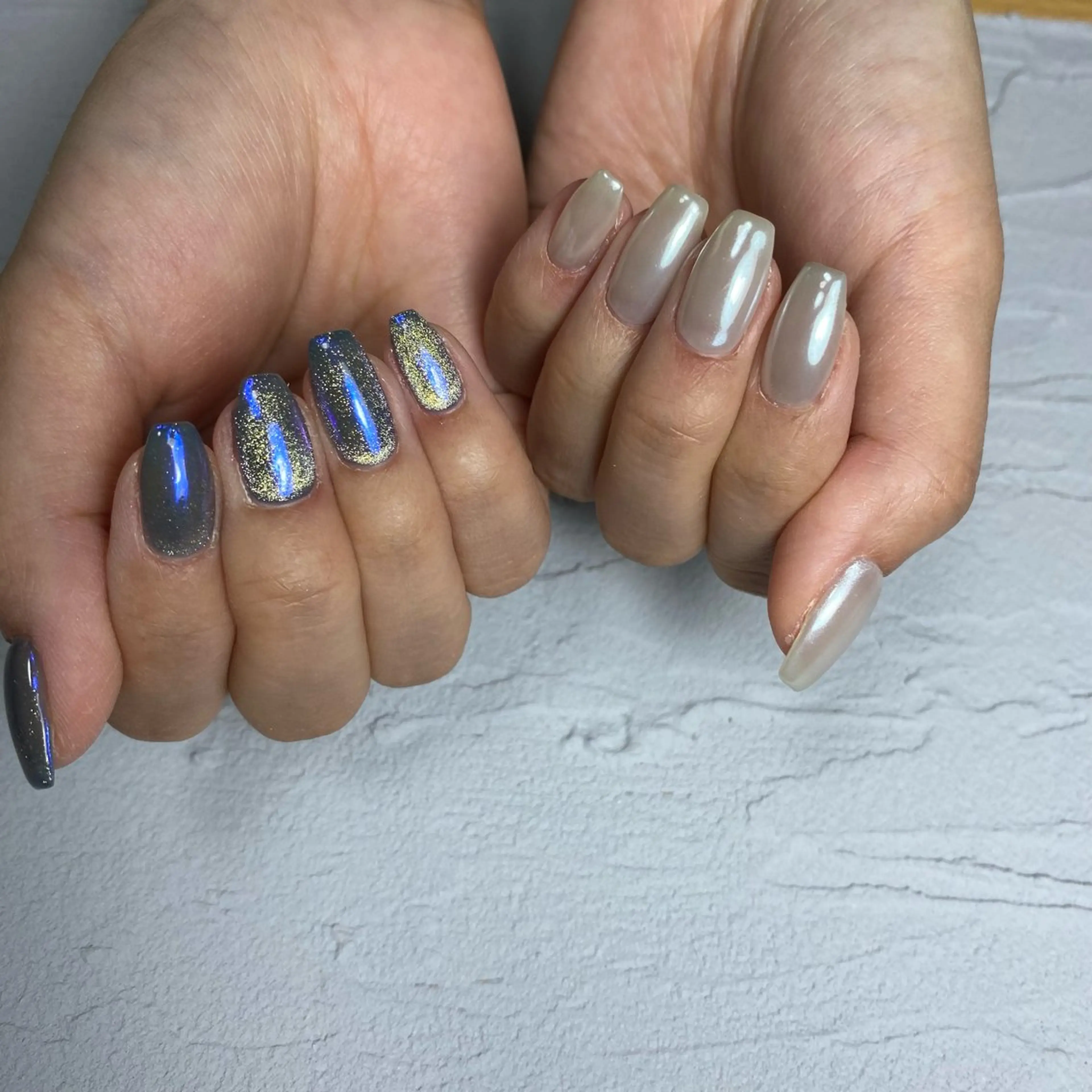 ネイル ミラーネイル ハンドネイル Re:Smil所属・☺︎ NOZOMI☺︎のネイルデザイン