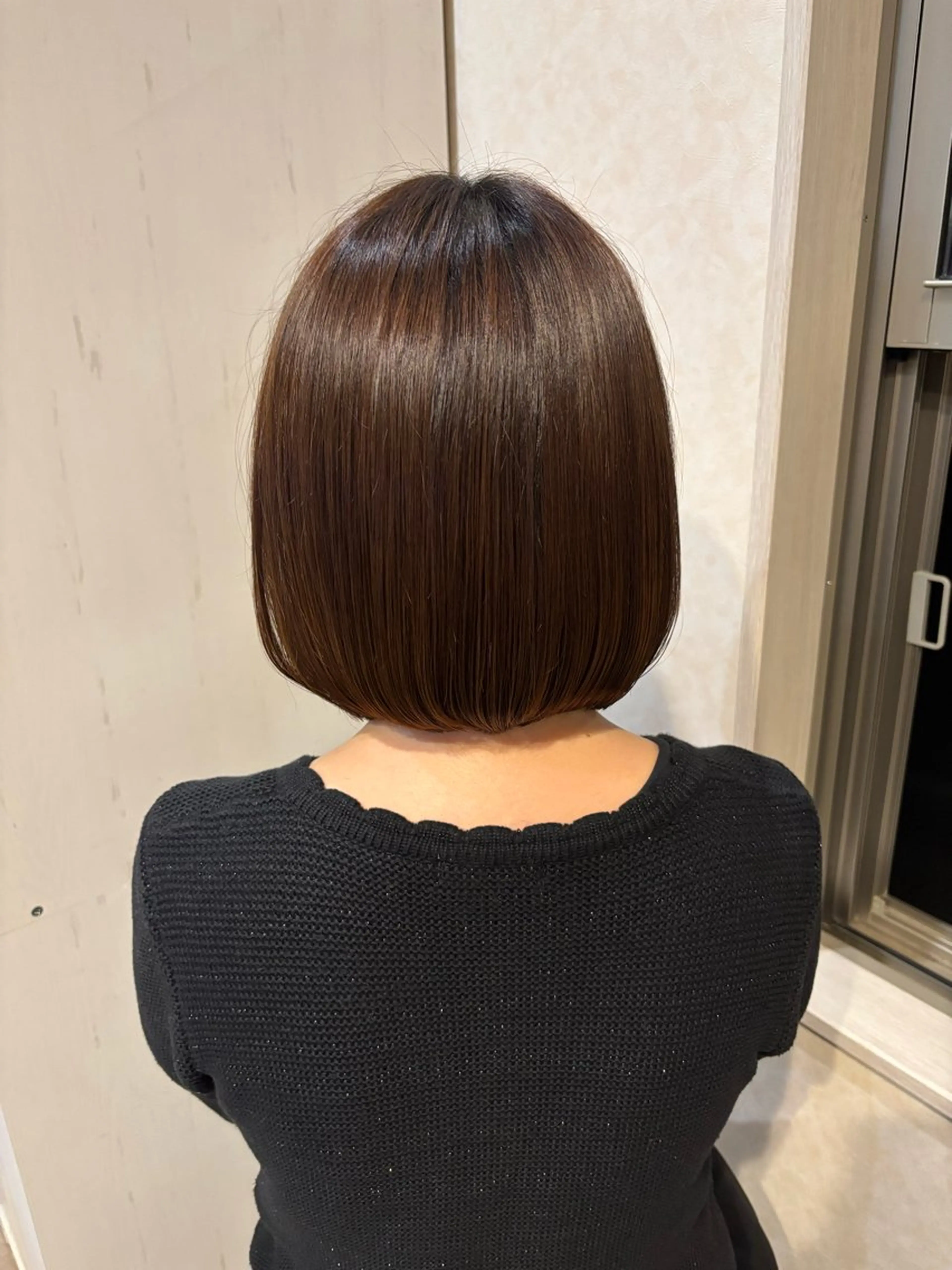 ミディアム ボブ jlica hair サンフラワー通り所属・下河 美友のヘアスタイル