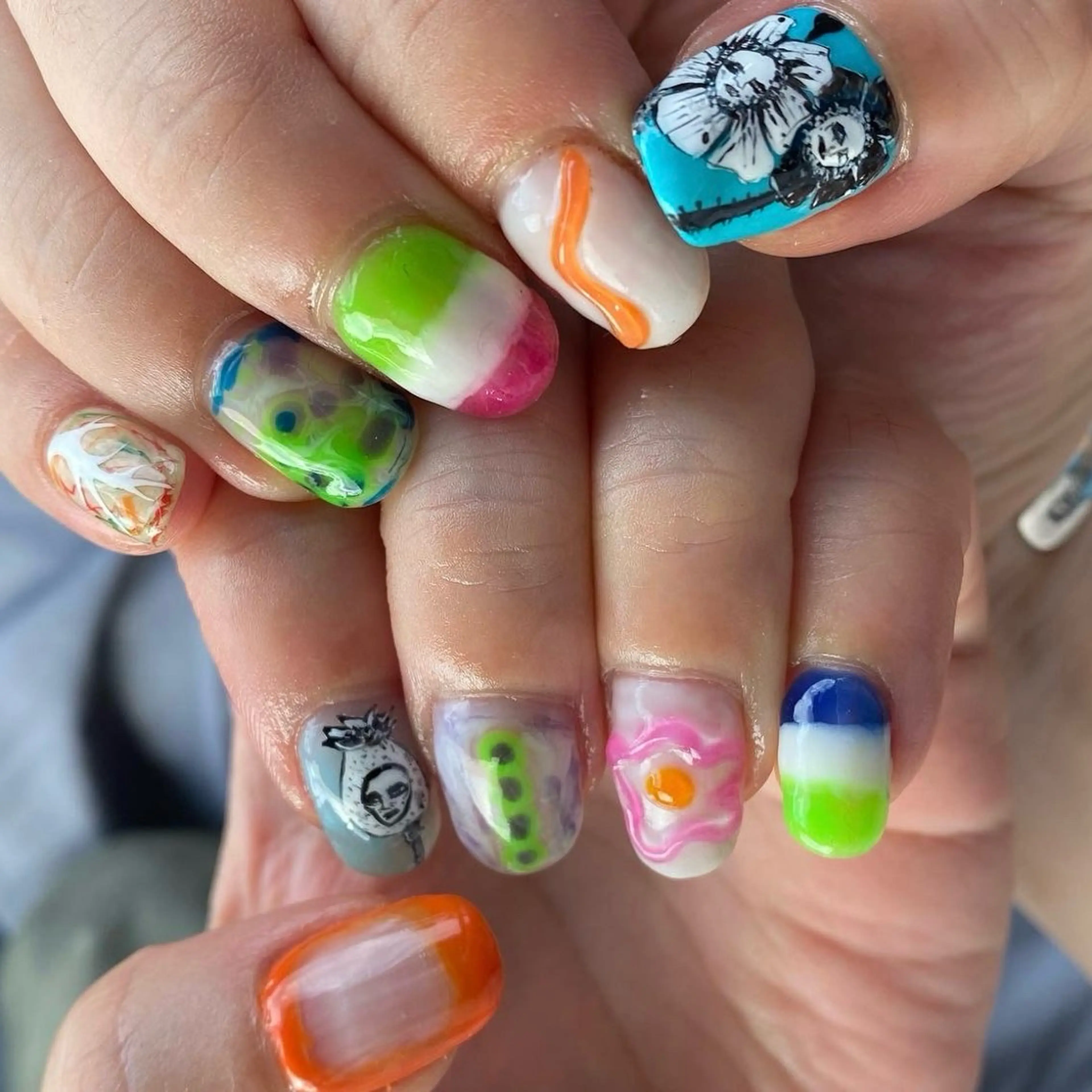 ネイル nano/きもかわ nail🐬🫧のネイルデザイン