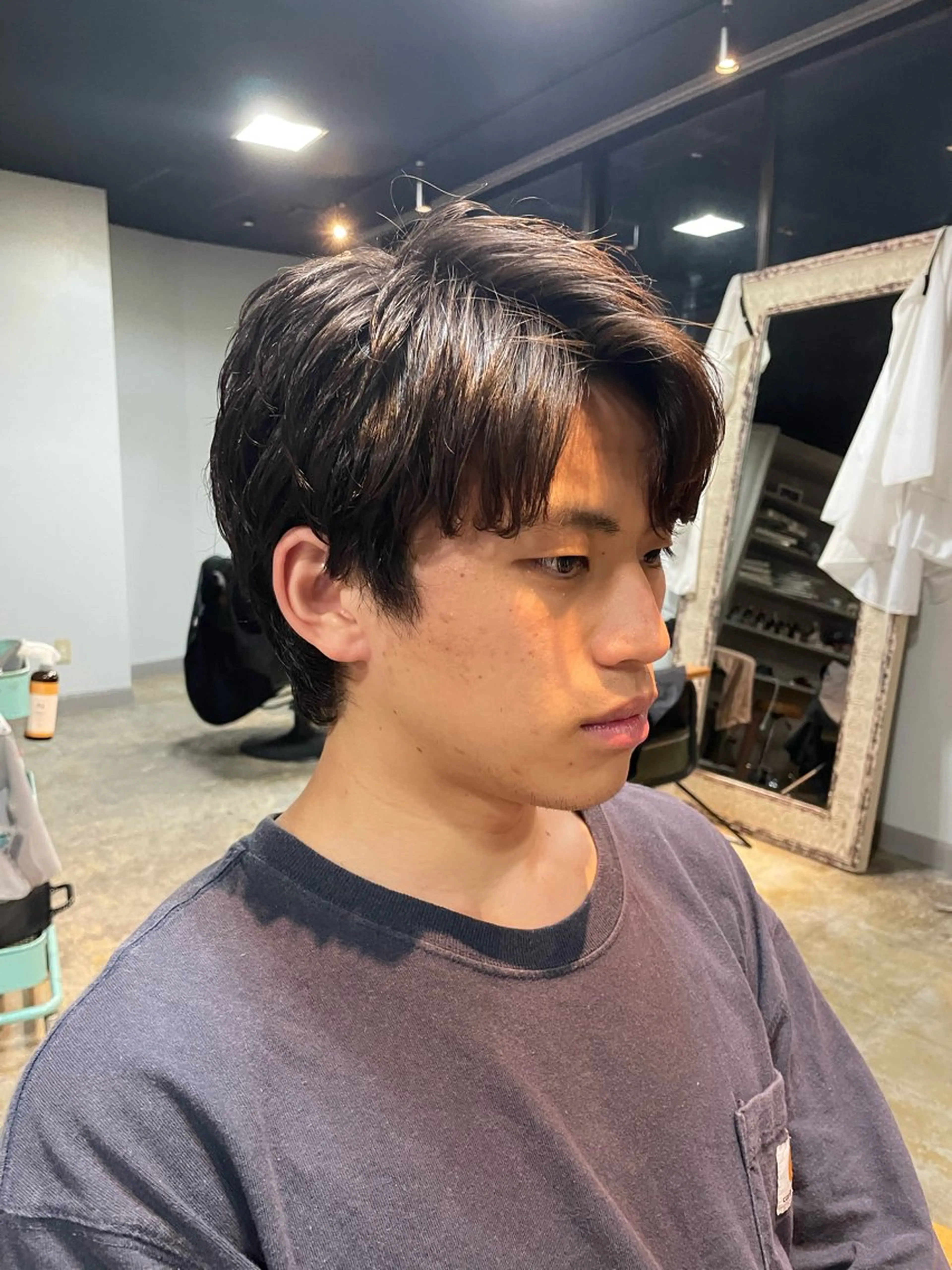 パーマ メンズ 金山/メンズパーマ 西村侑真のヘアスタイル