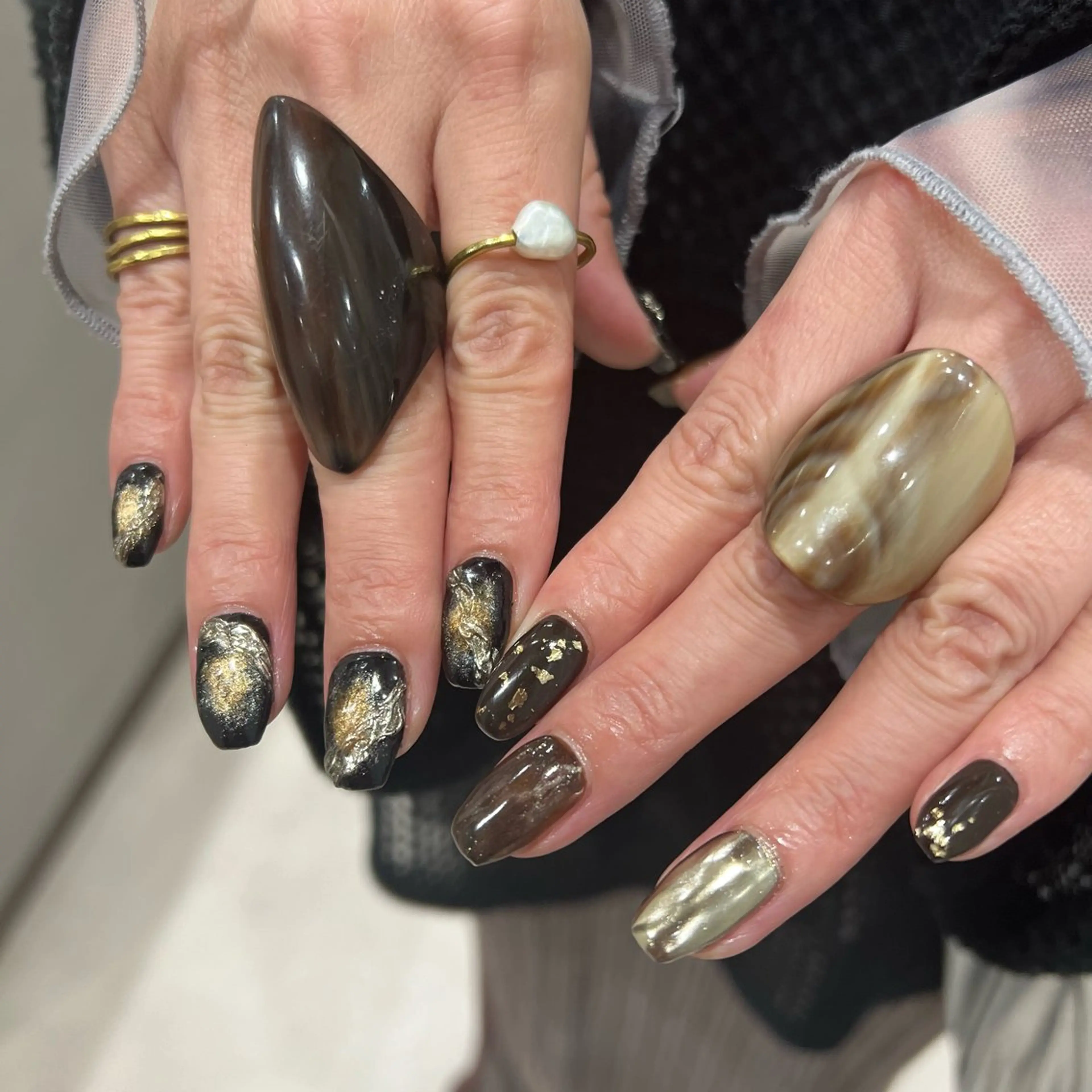 【パラジェル使用💅】デザインネイルの写真