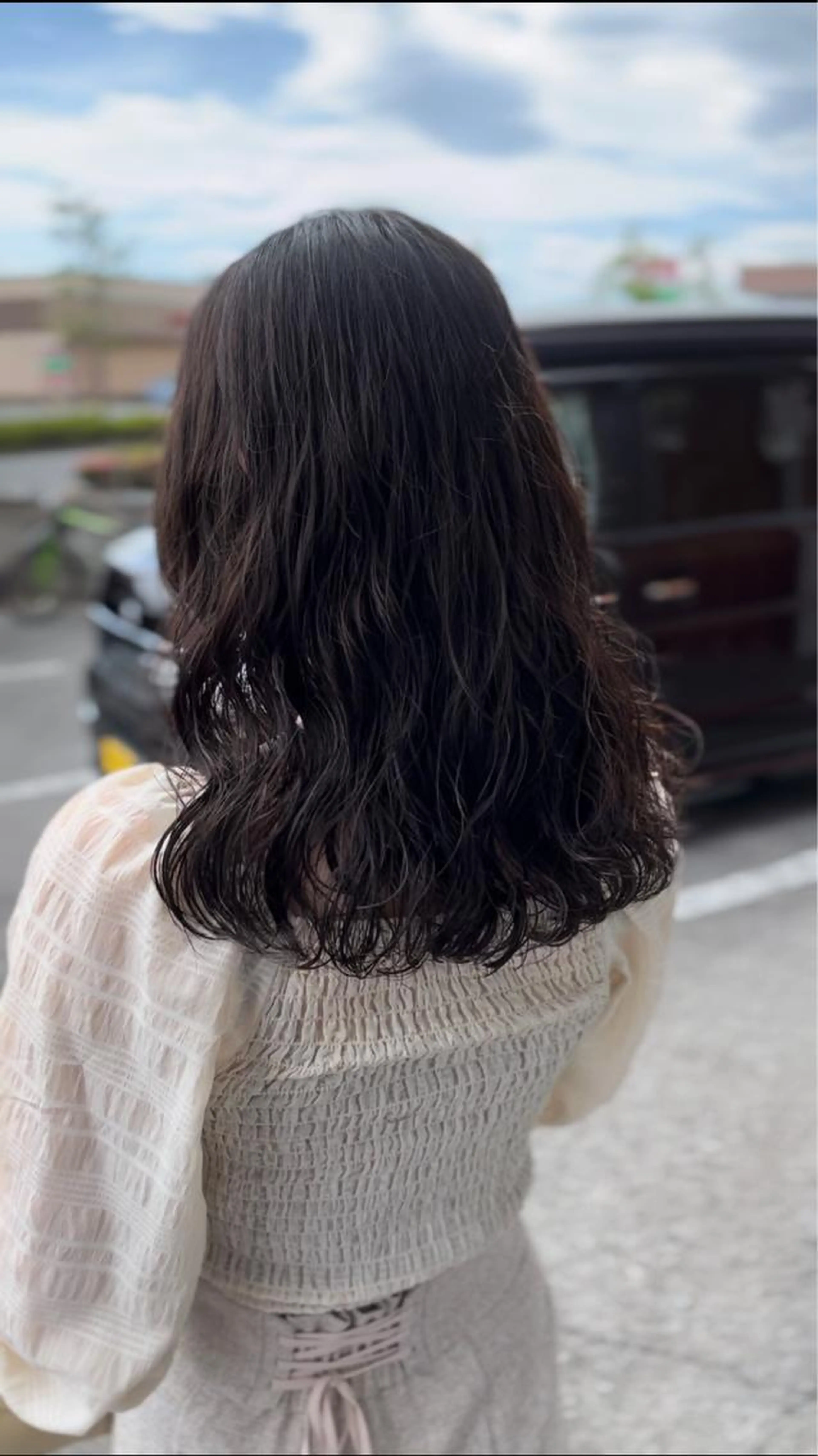 #パーマメニュー人気NO1水よりローダメージ！！カット＋コテ巻きパーマ【伊勢崎】の写真