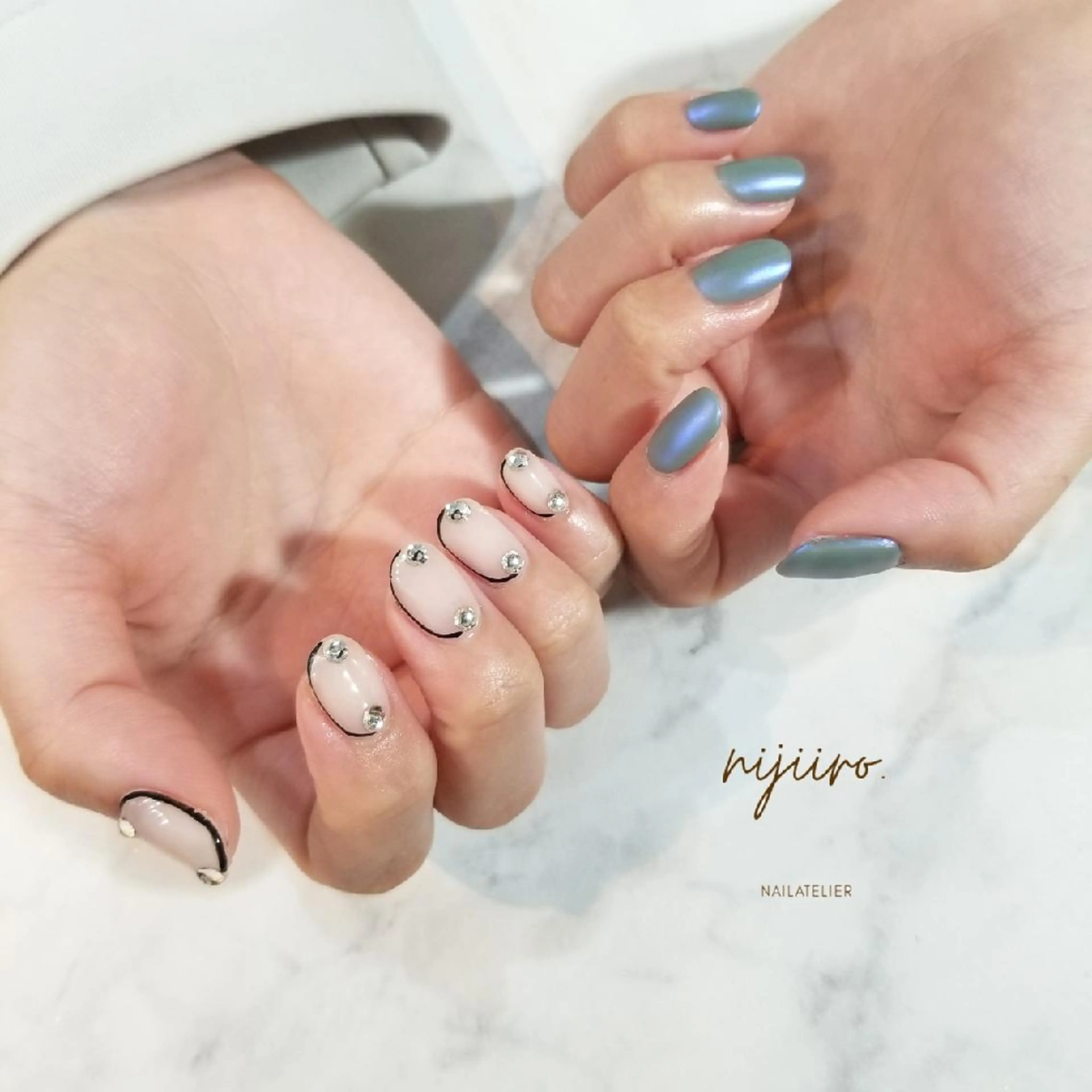 ネイル ハンドネイル nailatelier nijiiro.所属・nijiiro🌈 サトウのネイルデザイン