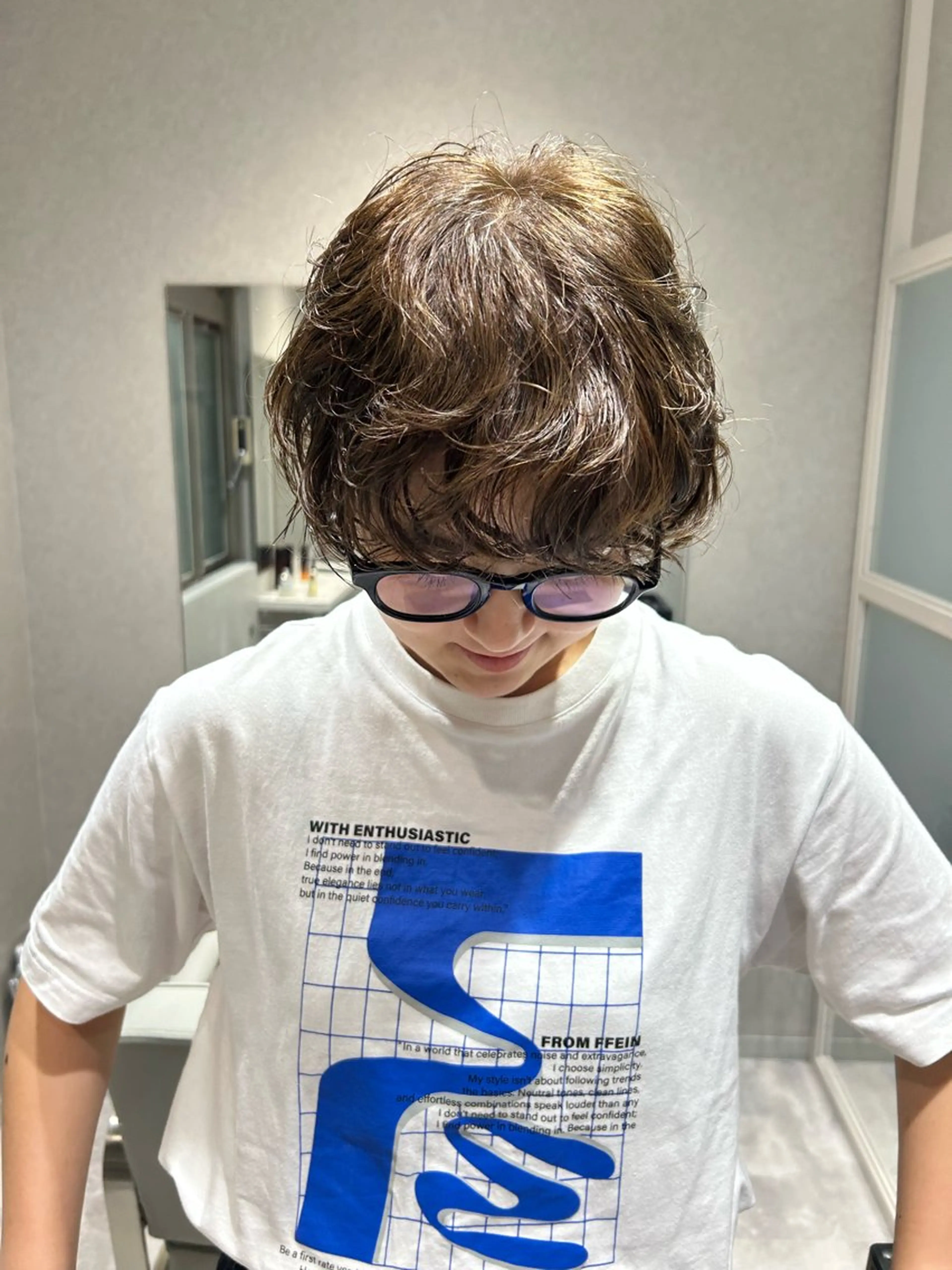 ショート カット ヘアカラー トリートメント Yui. ハイトーン/パーマ/のヘアスタイル