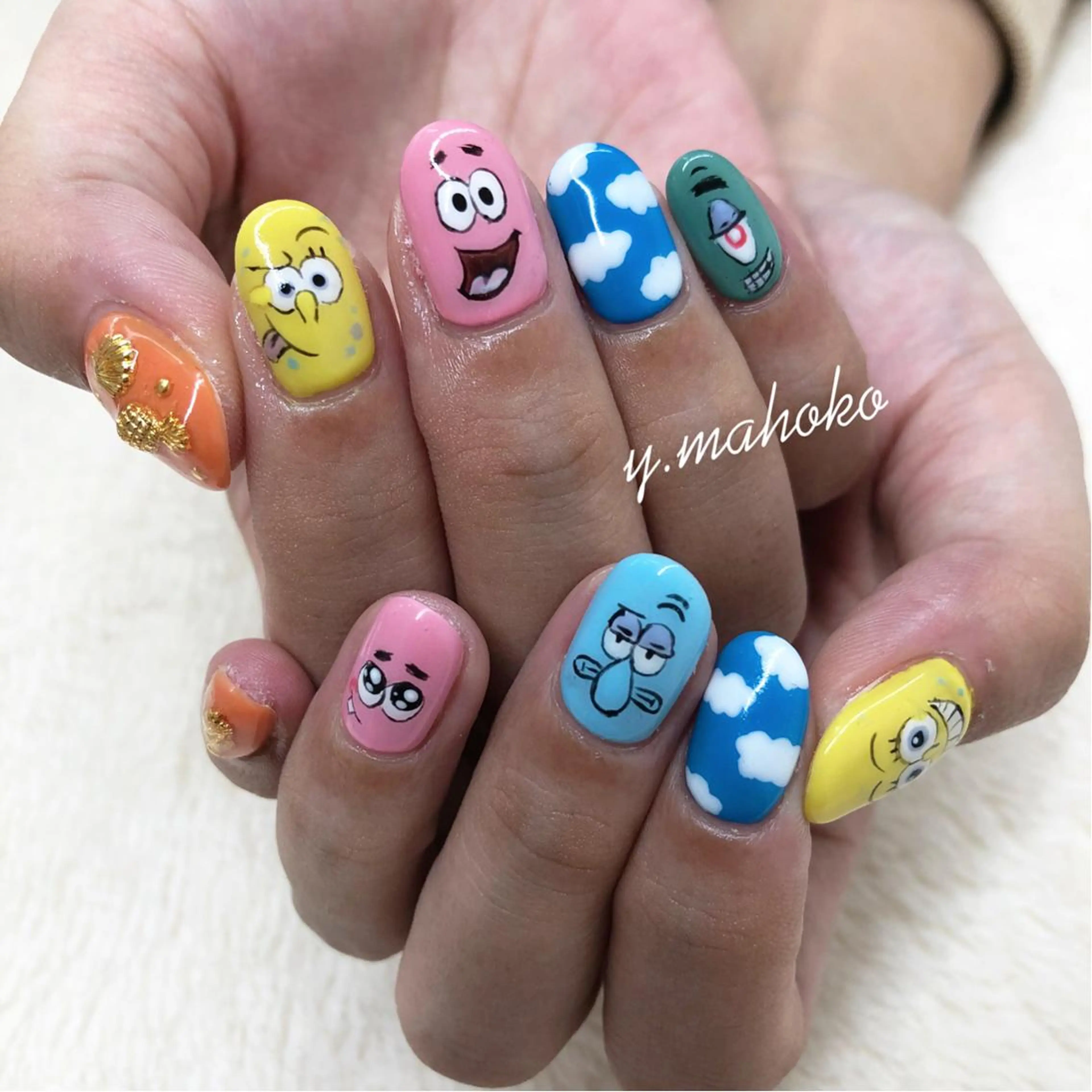 ネイル アートネイル She nail studio 原宿所属・パラジェル有/ スカルプ/mahoのネイルデザイン