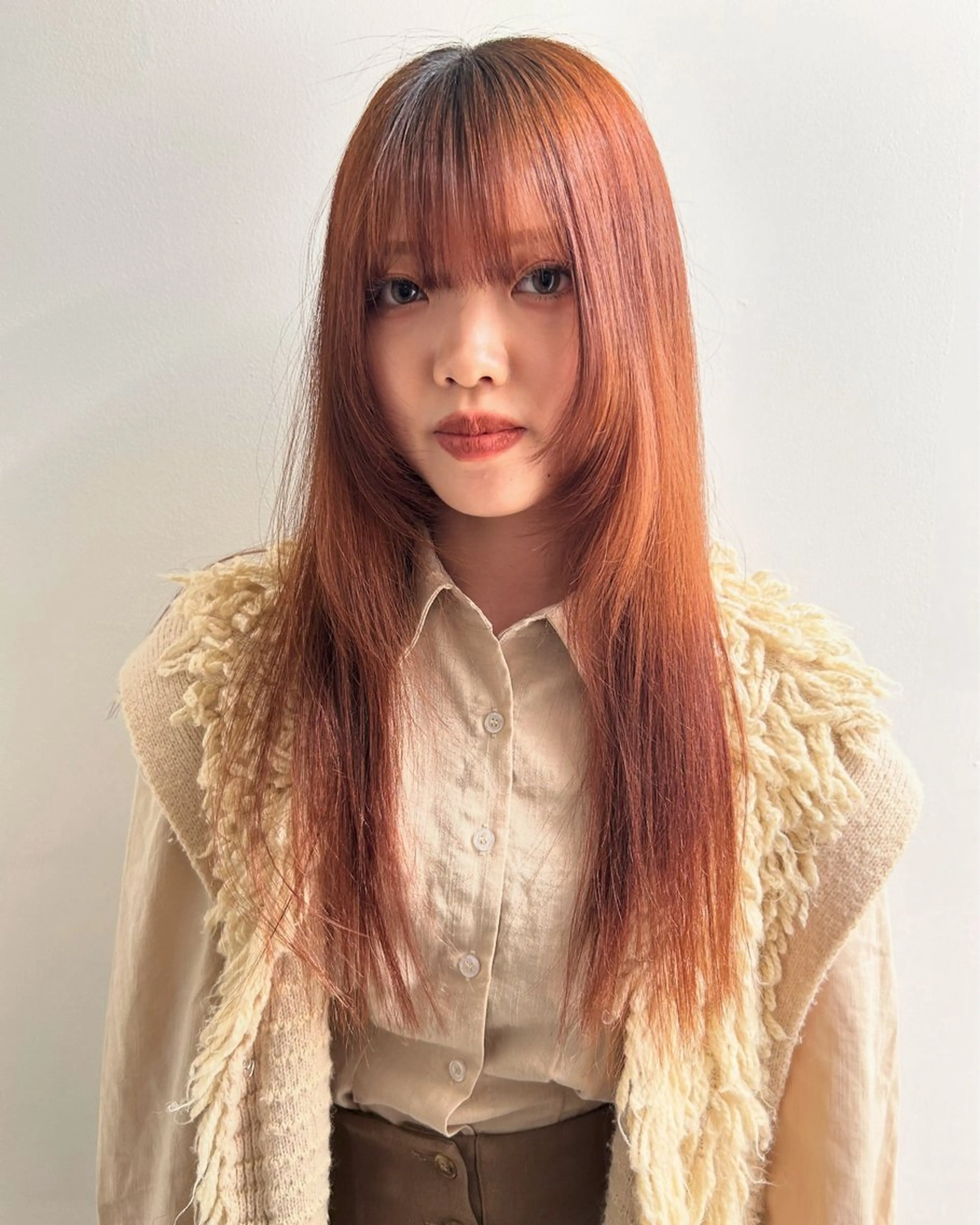 ロング 縮毛矯正 トリートメント ケアパーマ/ケアブリ ーチdaisukeのヘアスタイル