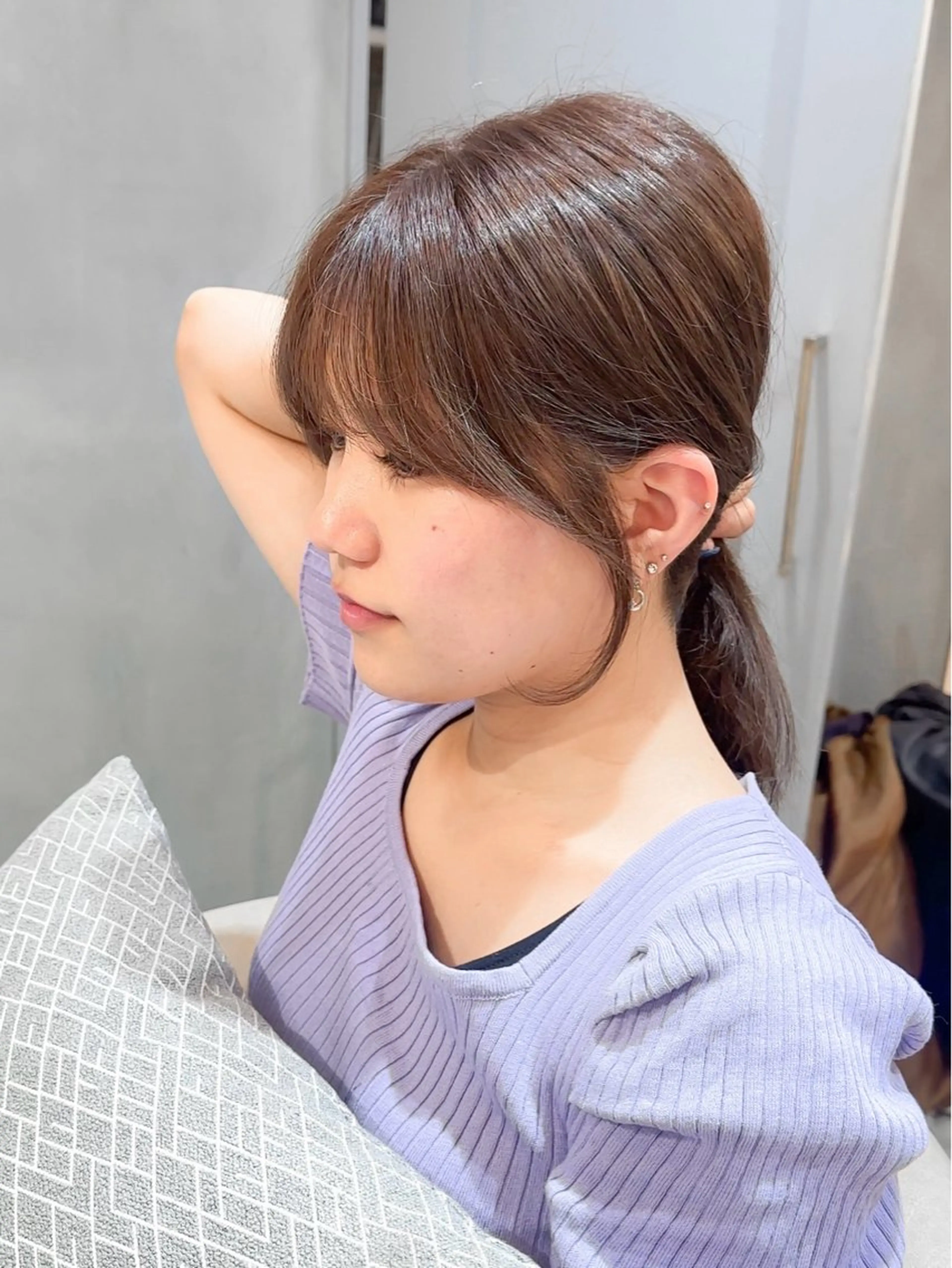 ミディアム 縮毛矯正/韓国ヘア /レイヤー🎀ミズキのヘアスタイル