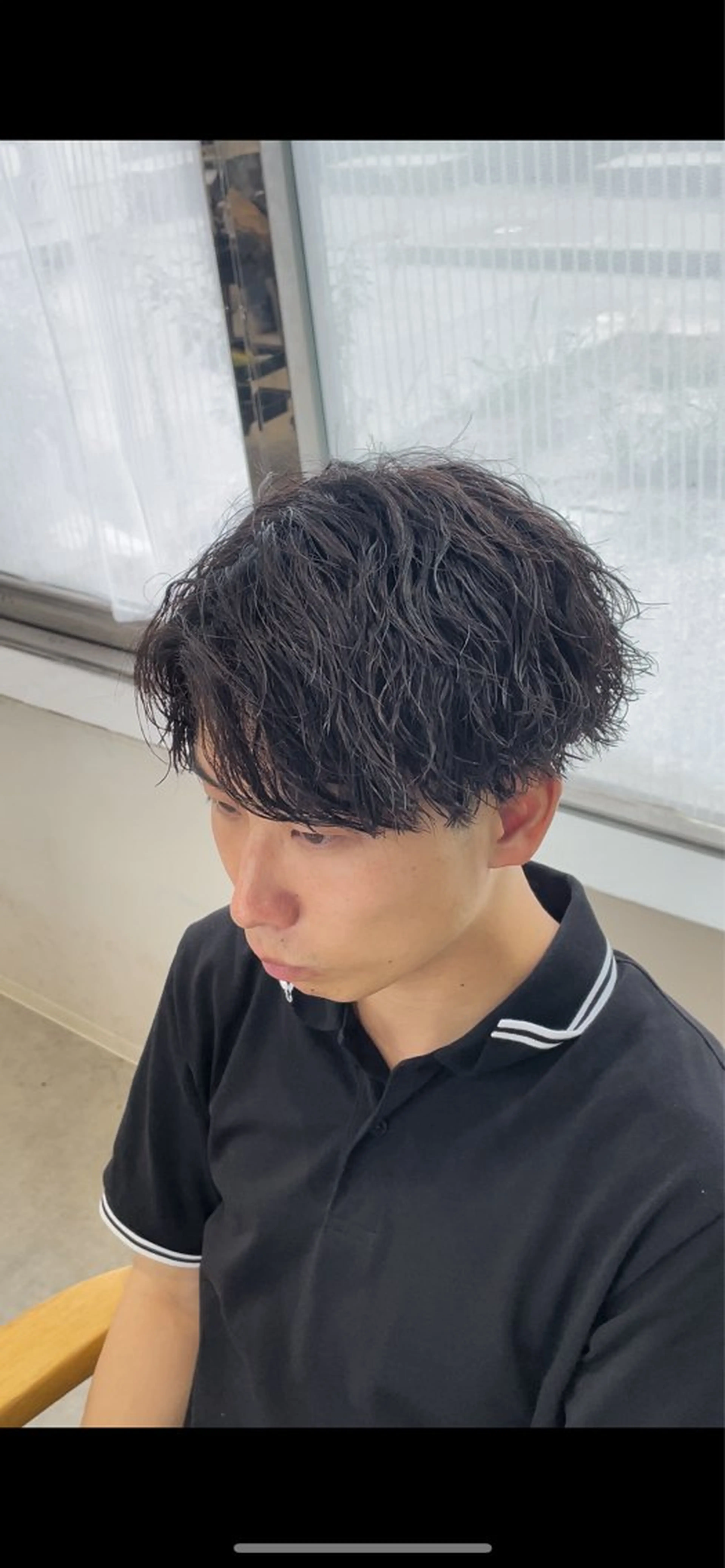 ショート パーマ メンズ カット パーマ メンズパーマ/新潟/ 万代／田崎亮🌟のヘアスタイル