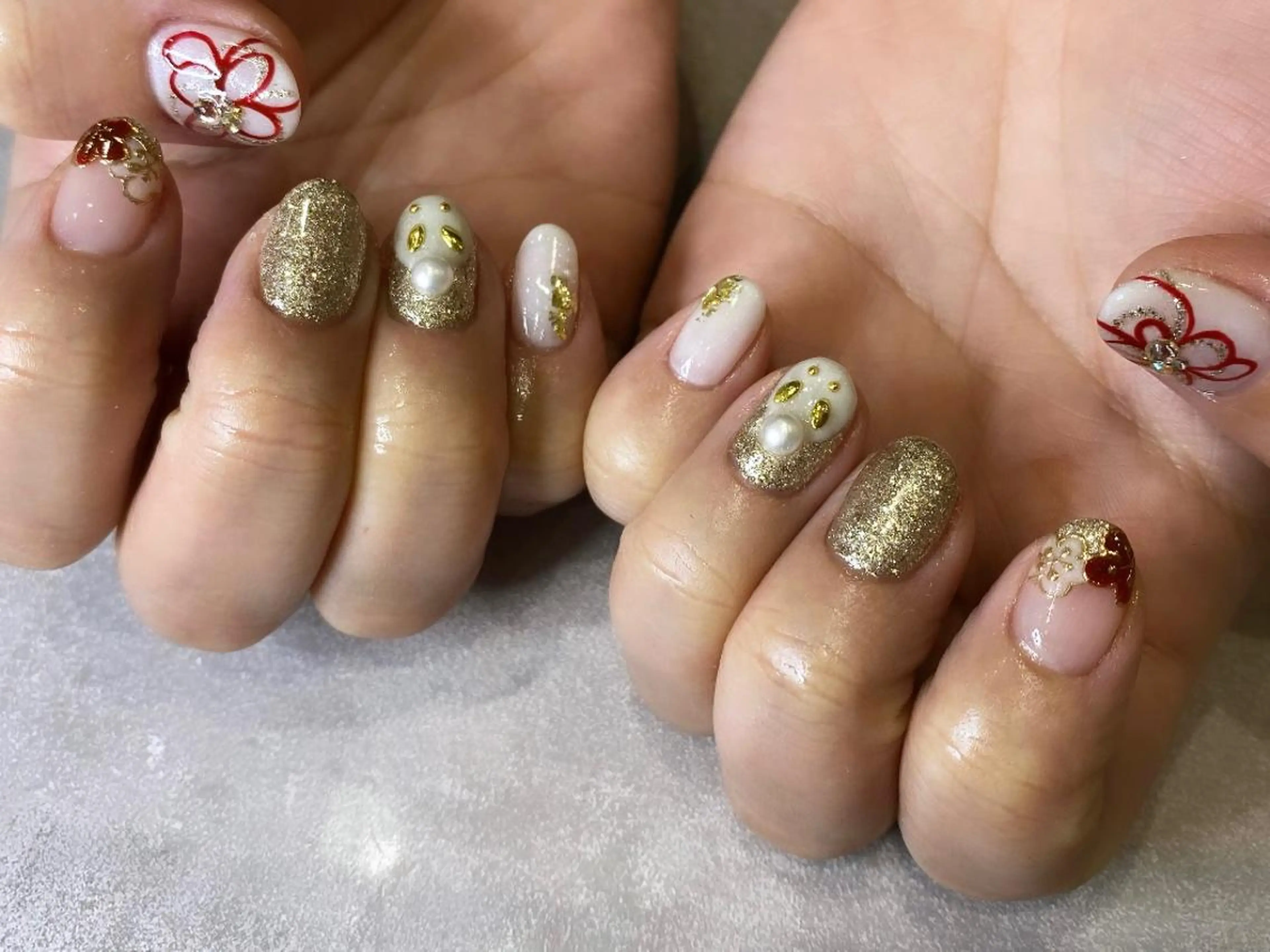 ネイル gluck(グリュック)所属・なかがわ まゆこのネイルデザイン