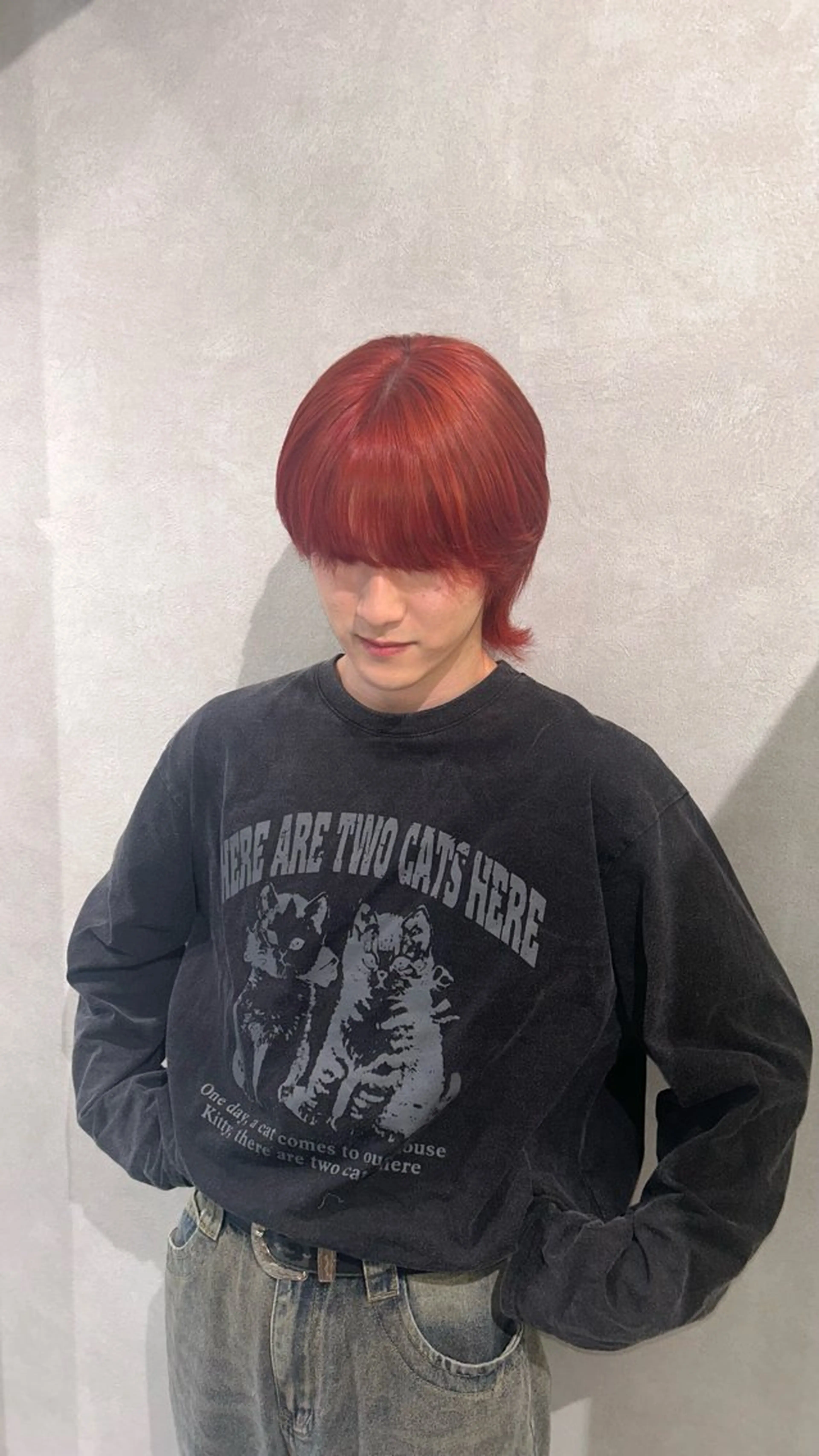 メンズ 艶カラー レイヤーカット　ゆめのヘアスタイル