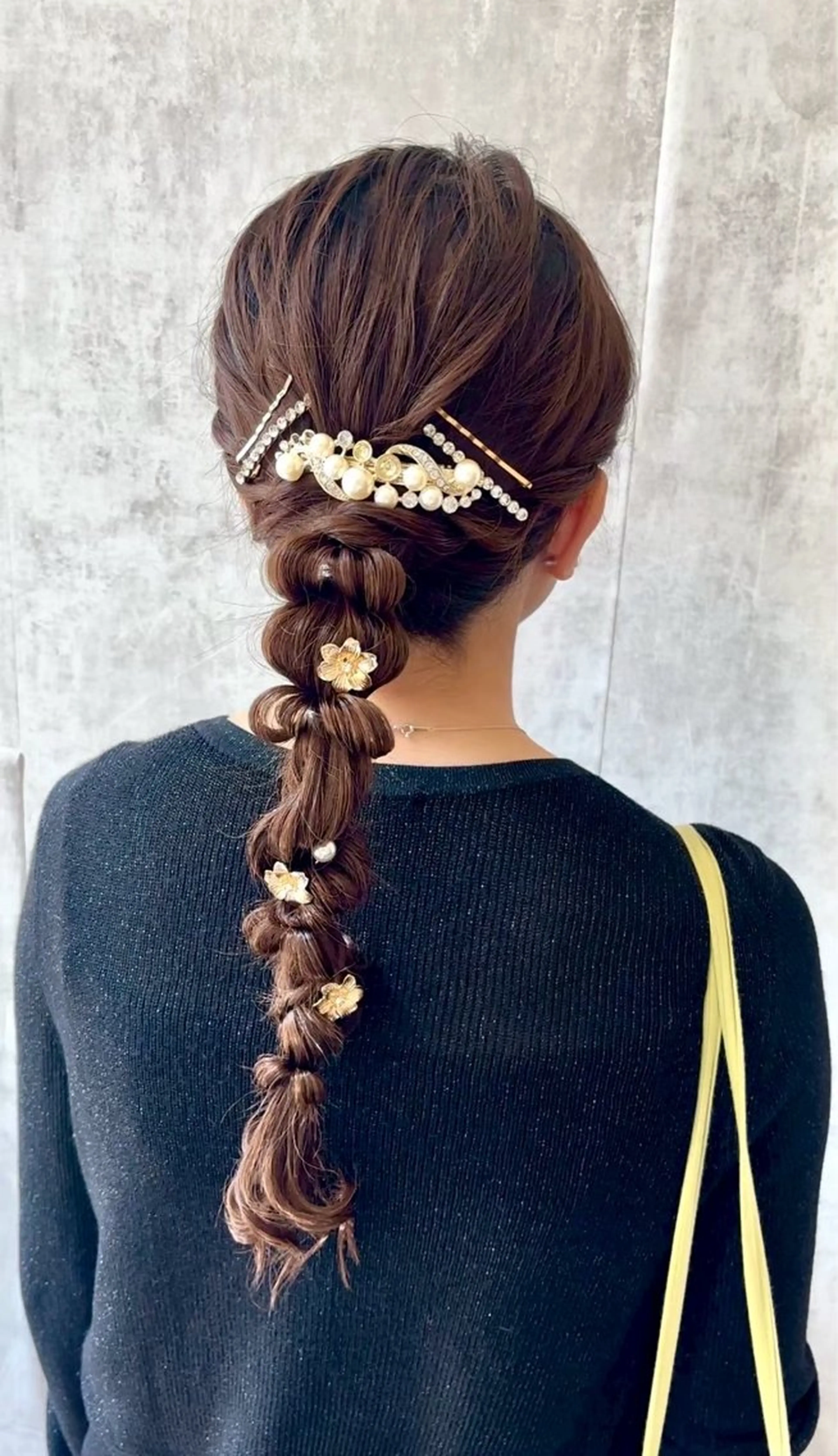 ロング ヘアアレンジ ヘアセット 結婚式アレンジ♡ momohaのヘアスタイル