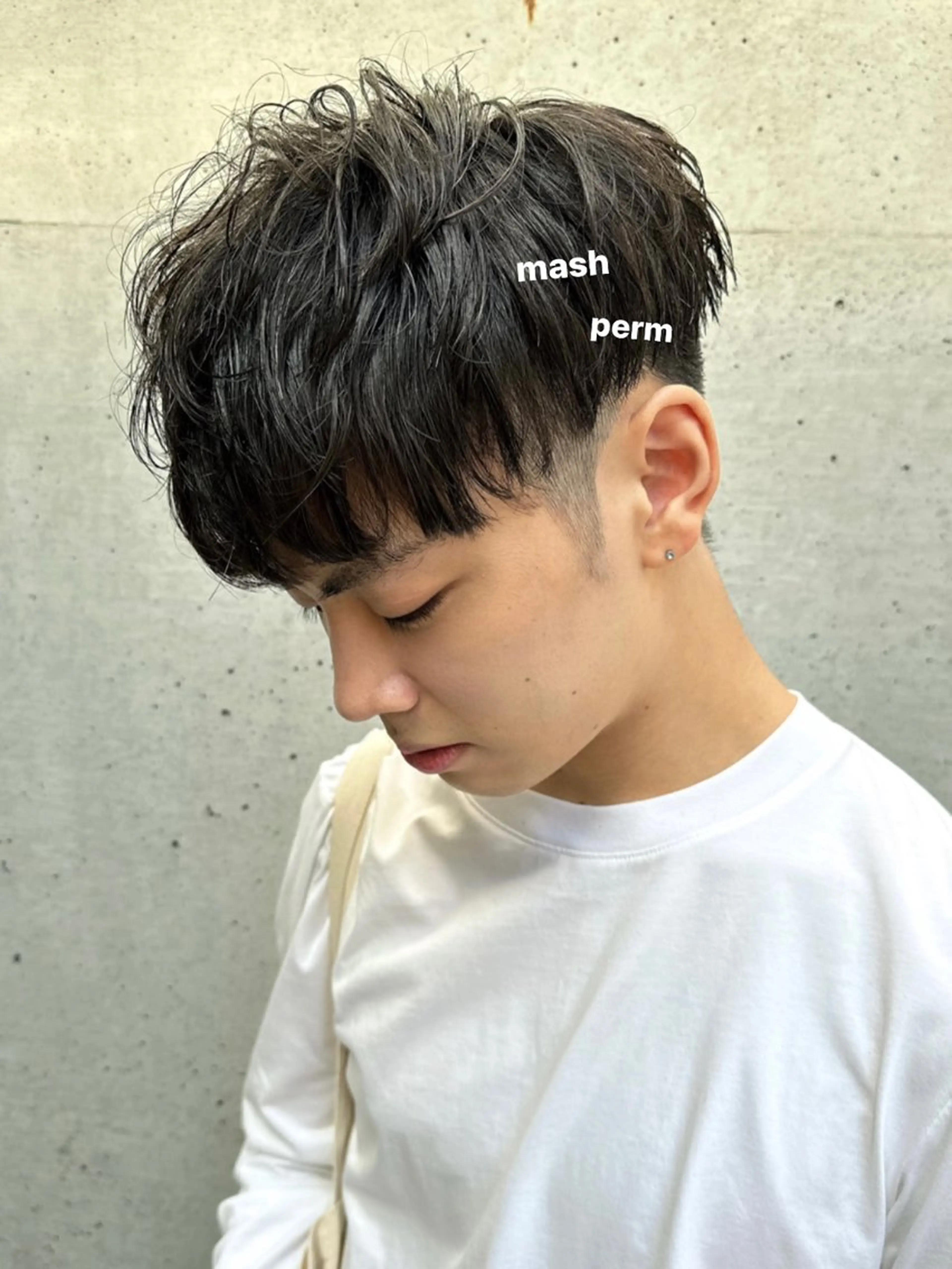 パーマ メンズ v-lab studio所属・韓国レイヤーカット/ 艶カラー/ noaのヘアスタイル