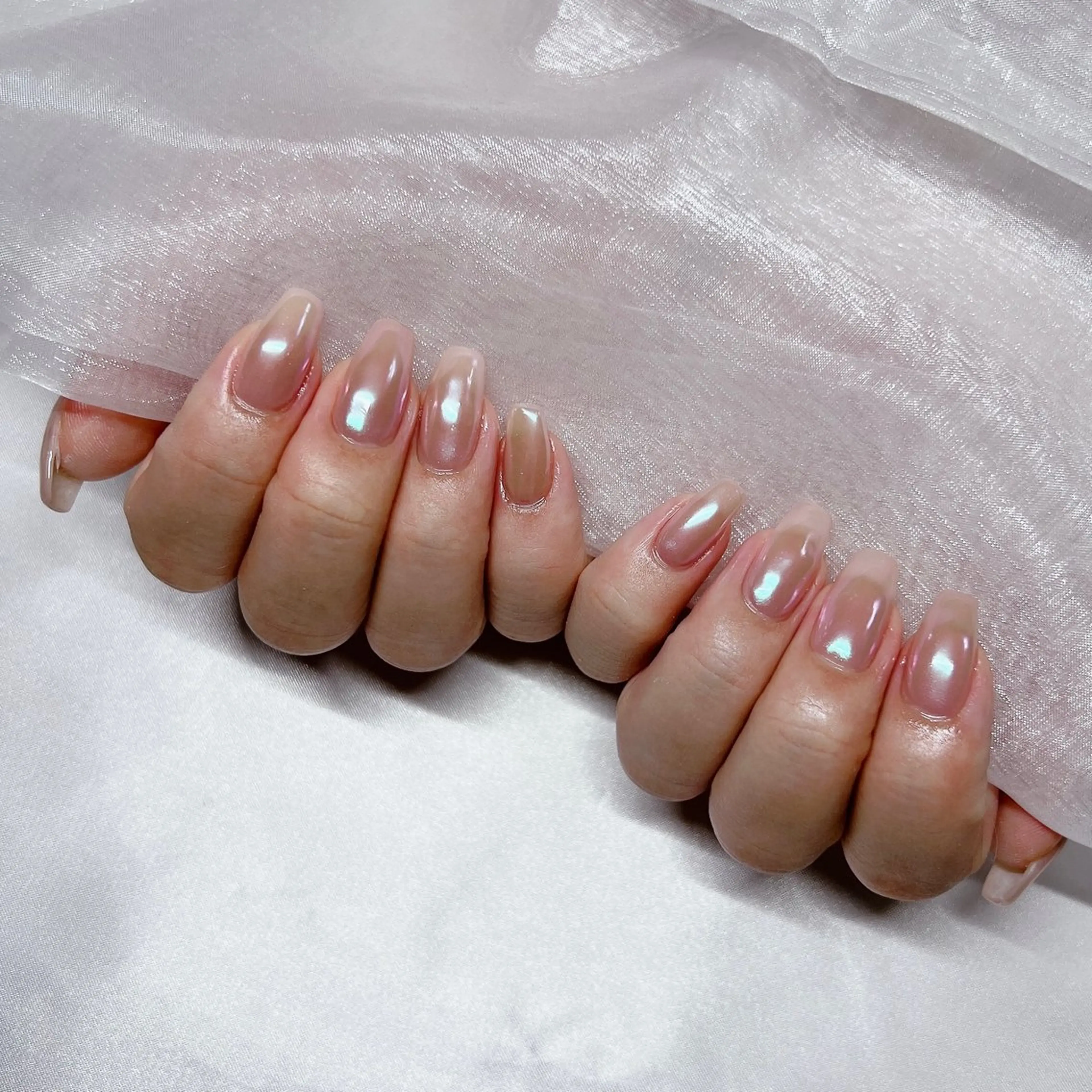 ネイル ジェルネイル 韓国ネイル ラメ(グリッター) マグネットネイル 持ち込み ハンドネイル -nail salon-Reward所属・nail salon Rewardのネイルデザイン