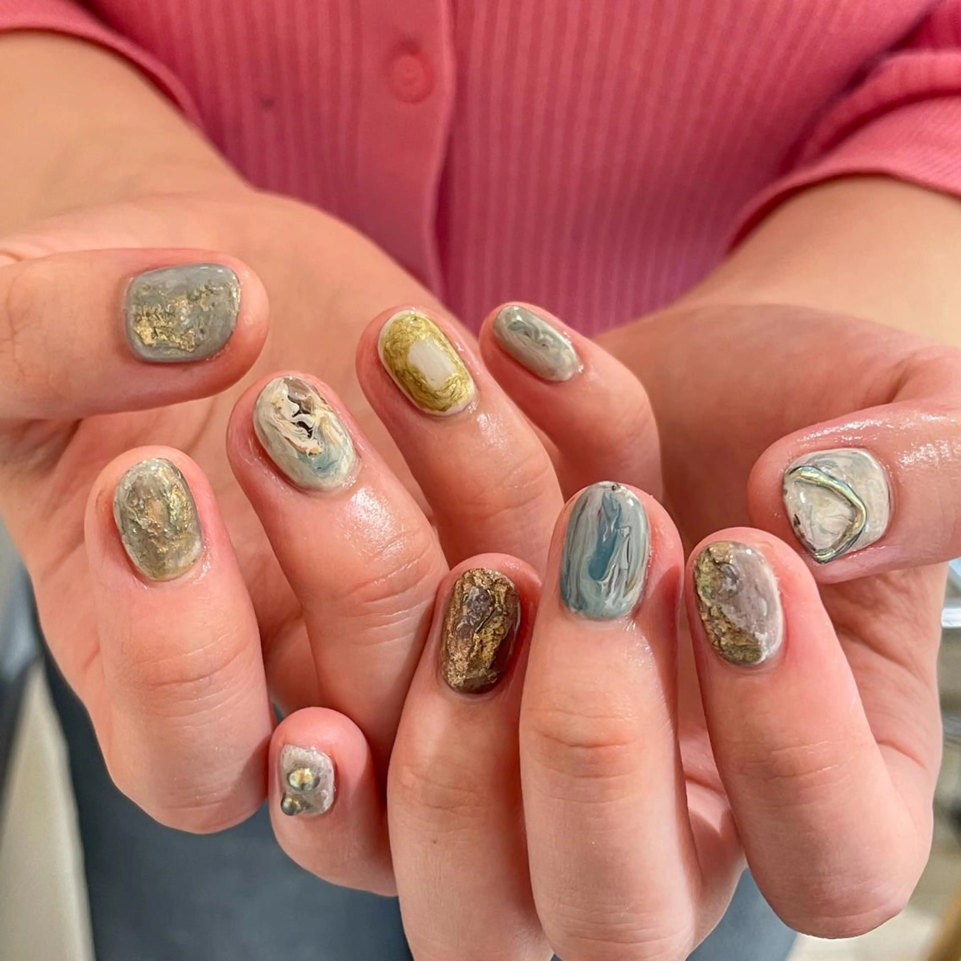 ネイル ボブ ブリーチ/miinaのヘアスタイル