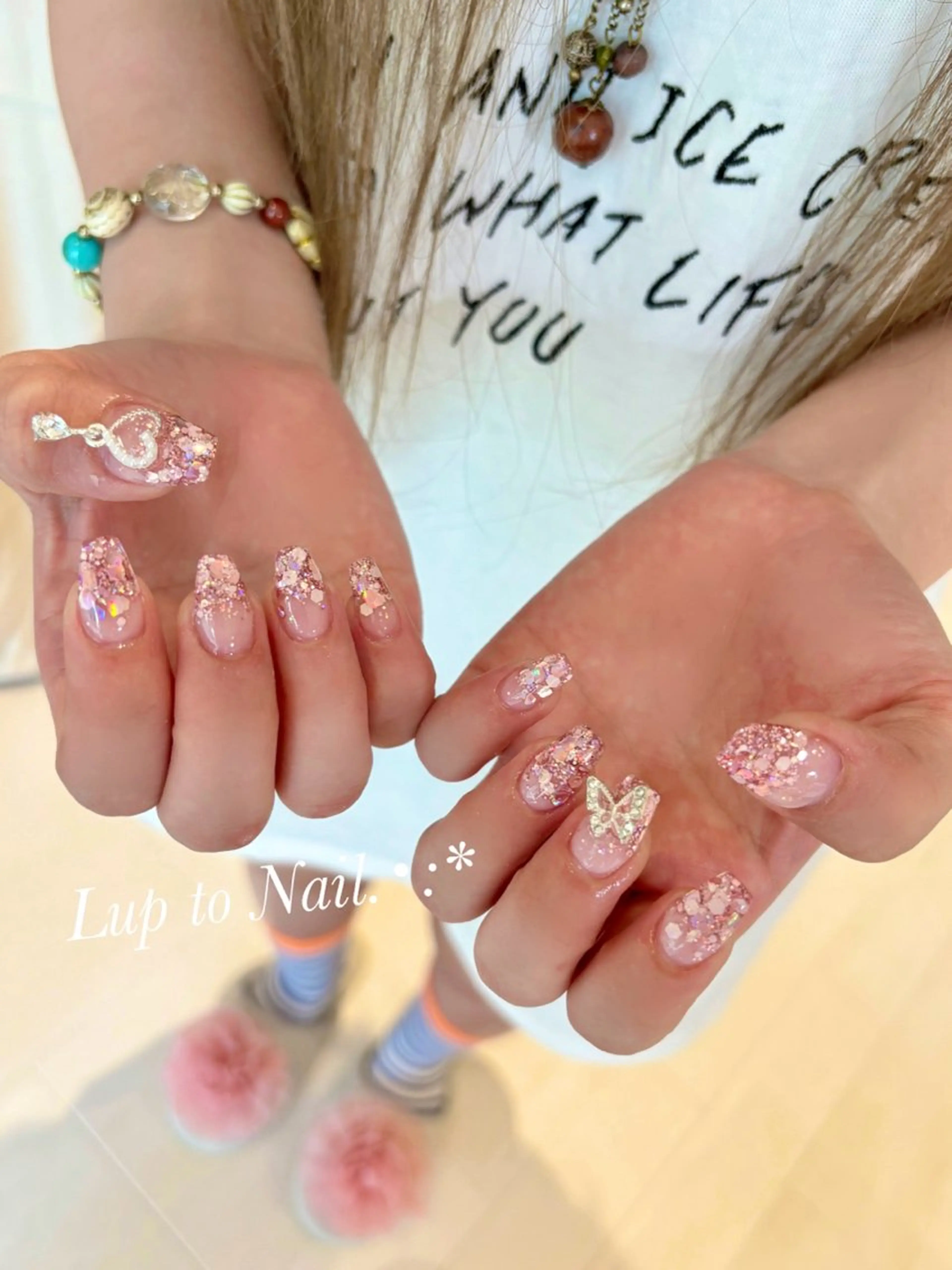 ネイル 春ネイル Lupto　Nail 【リップトゥネイル】のネイルデザイン
