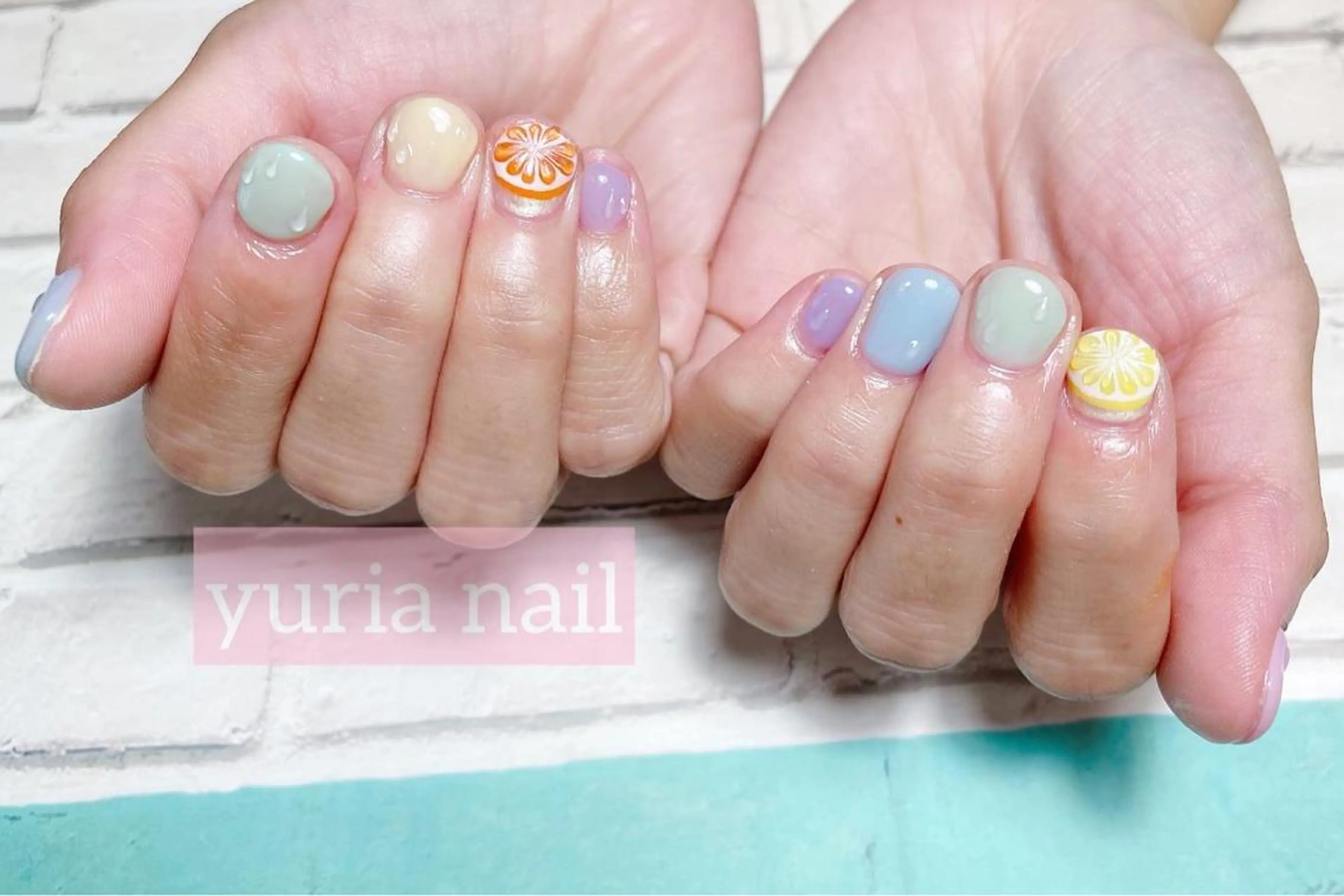 ネイル ジェルネイル パステルネイル 小林 ゆりあのネイルデザイン