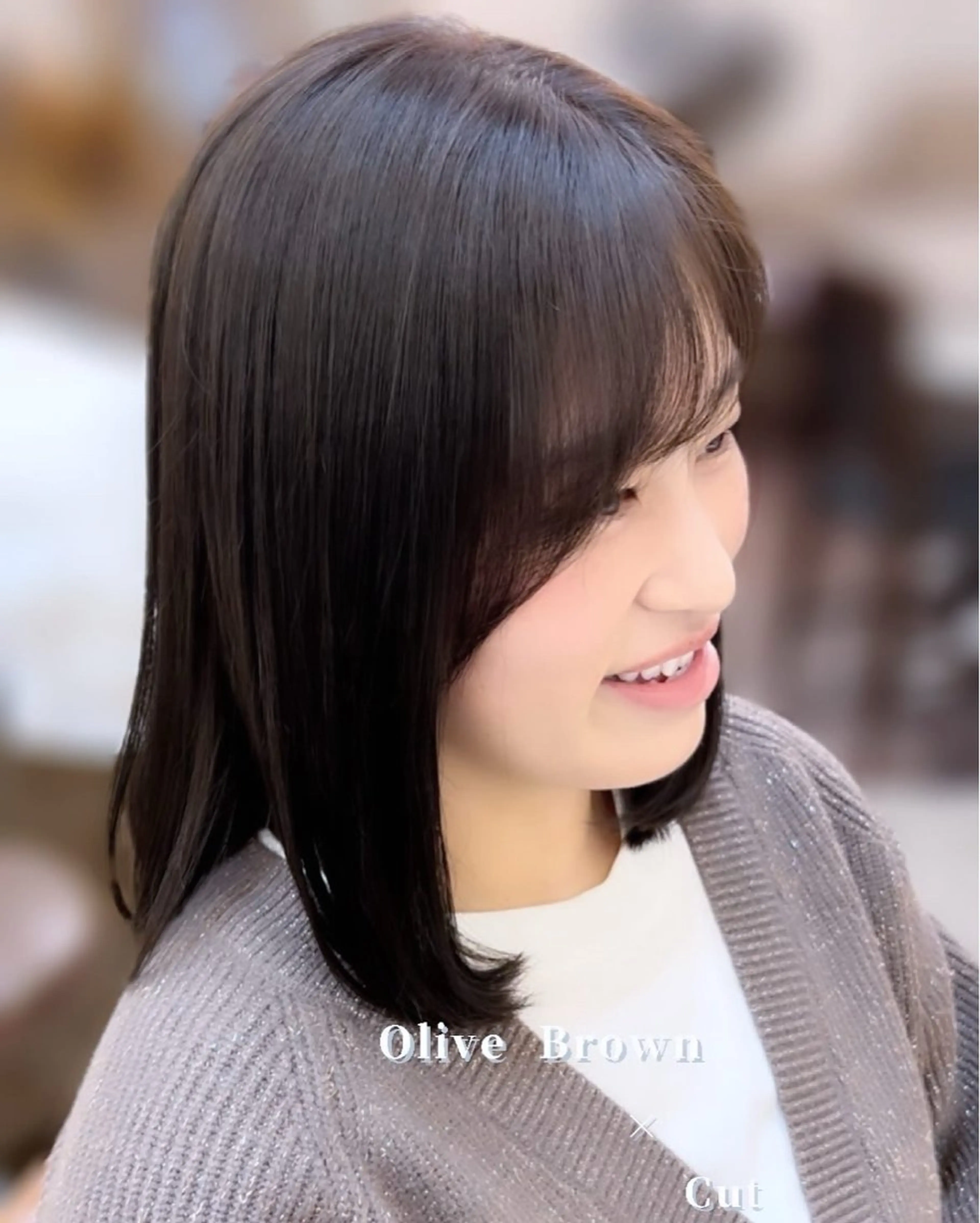 ミディアム 🤍FLEAR 白濱 かえで🎀.⋆のヘアスタイル