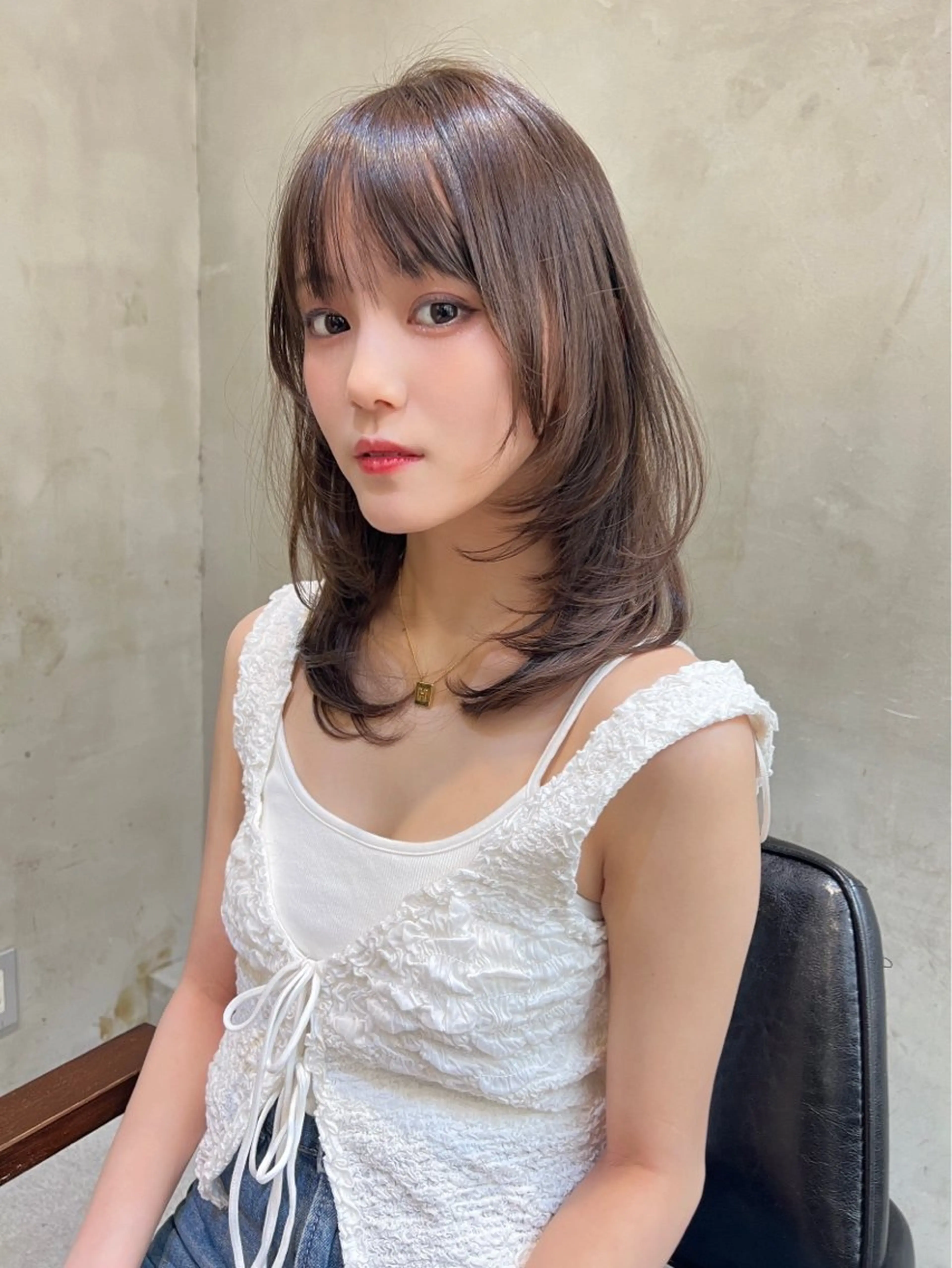 セミロング ♥️ボブ/ブリーチ なしカラー/mahoのヘアスタイル